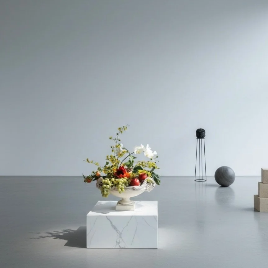 MASAKO TAKAMATSU 
SIGNATURE
a luxury line of MASAKO MODESTE

#マサコモデスト
#masakomodeste
#名古屋
#プリザーブドフラワー
#アーティフィシャルフラワー

絵画から抜け出したような、静寂と美の調和。
古典的な花器に、胡蝶蘭と果実をあしらったフラワーアレンジメントです。
洗練された空間を演出する、店舗ディスプレイのご提案。