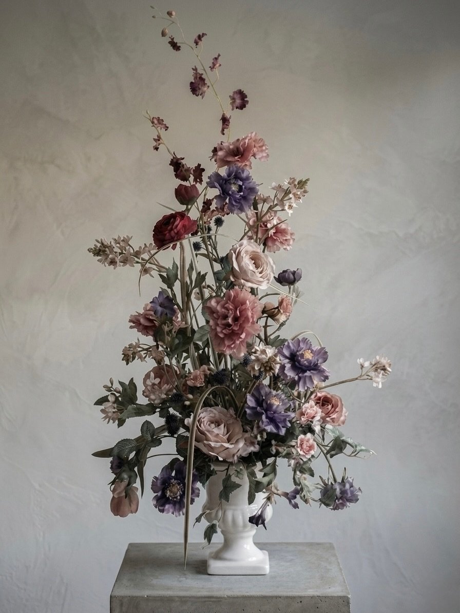 MASAKO TAKAMATSU 
SIGNATURE
a luxury line of MASAKO MODESTE

 #masakomodeste
#マサコモデスト
#ラグジュアリーインテリア
#名古屋インテリア
#フラワーレンタル

空間を彩る、高貴なパープルのグラデーション。
お手入れ不要で、常に最高の状態を。
アートピースのような存在感で、大切な場所を華やかに演出します。
月額レンタルで、季節ごとのデザインをお届け。
美しさを、もっと身近に。

プリザーブドフラワー／アーティフィシャ