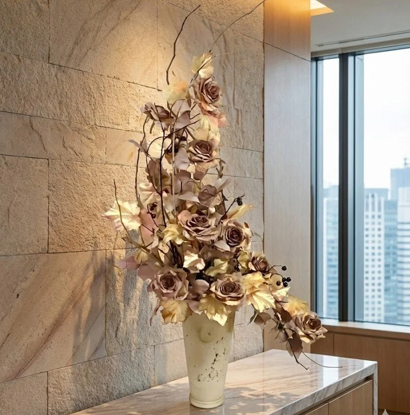 MASAKO MODESTE（マサコモデスト）が手掛ける、法人向けレンタルフラワーの空間コーディネート事例