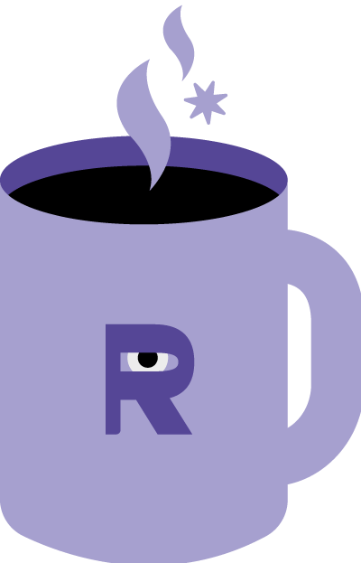 Eine Illustrierte Kaffeetasse