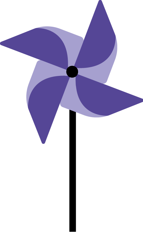 Illustration eines Windrades