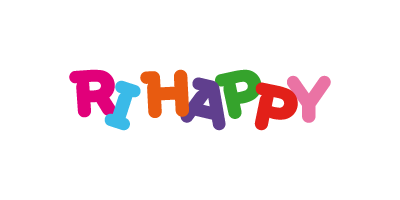 Colorful birthday message spelling 'HAPPY' with animated, playful letters.