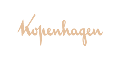 The word 'Kopenhagen' written in tan cursive font.