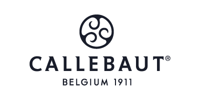 Callebaut logo with a circular emblem above the text 'CALLEBAUT BELGIUM 1911'.