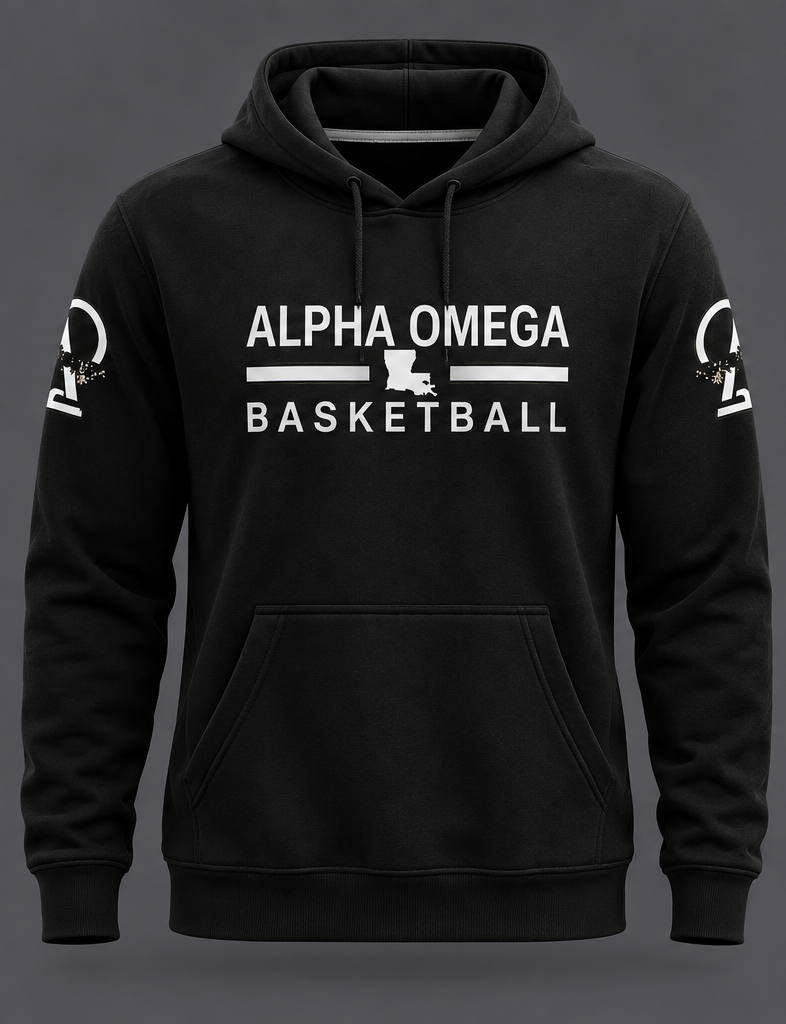 Alpha Omega Long Sleeved Cotton Hoodie