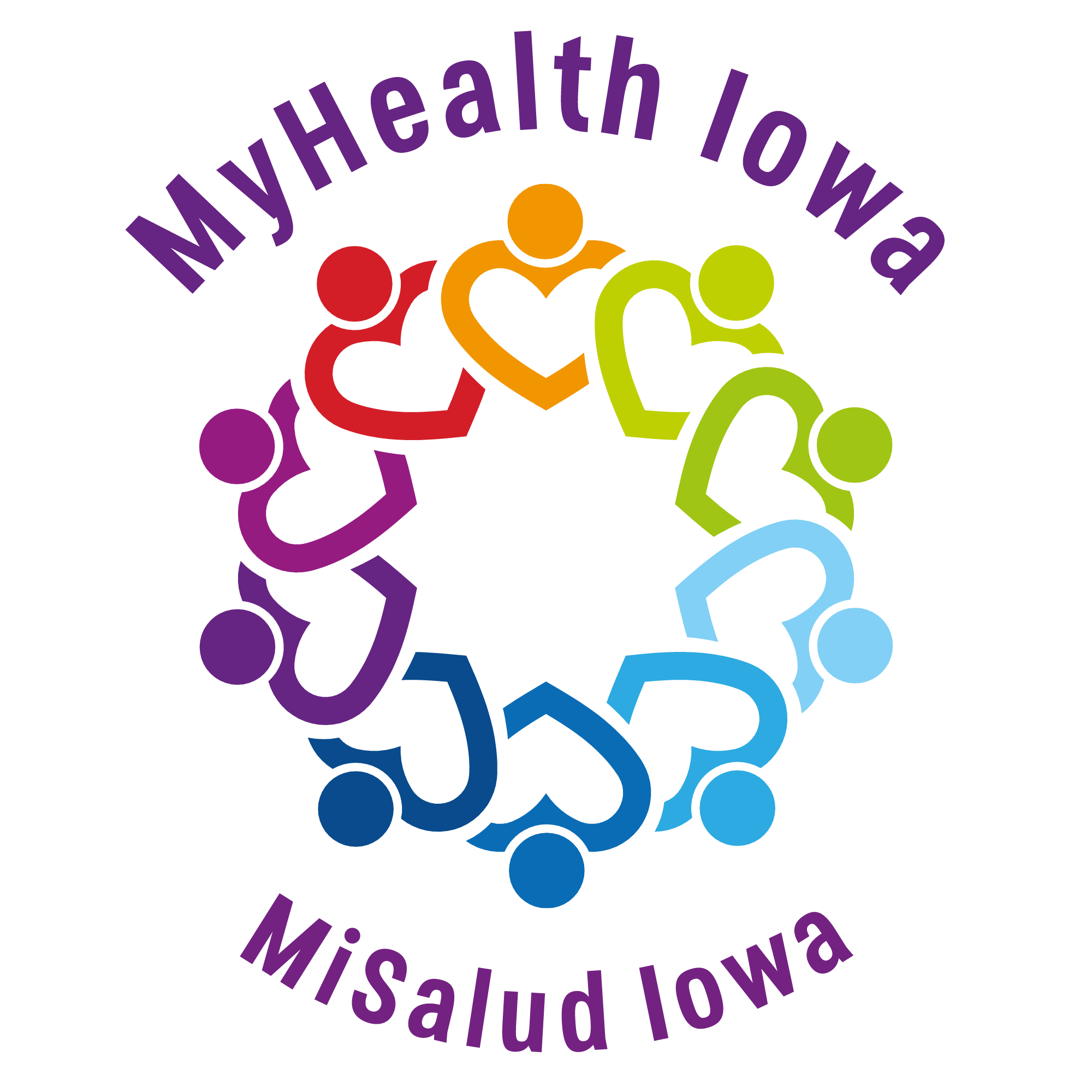 "MyHealth Iowa" /"MiSalud Iowa" logo