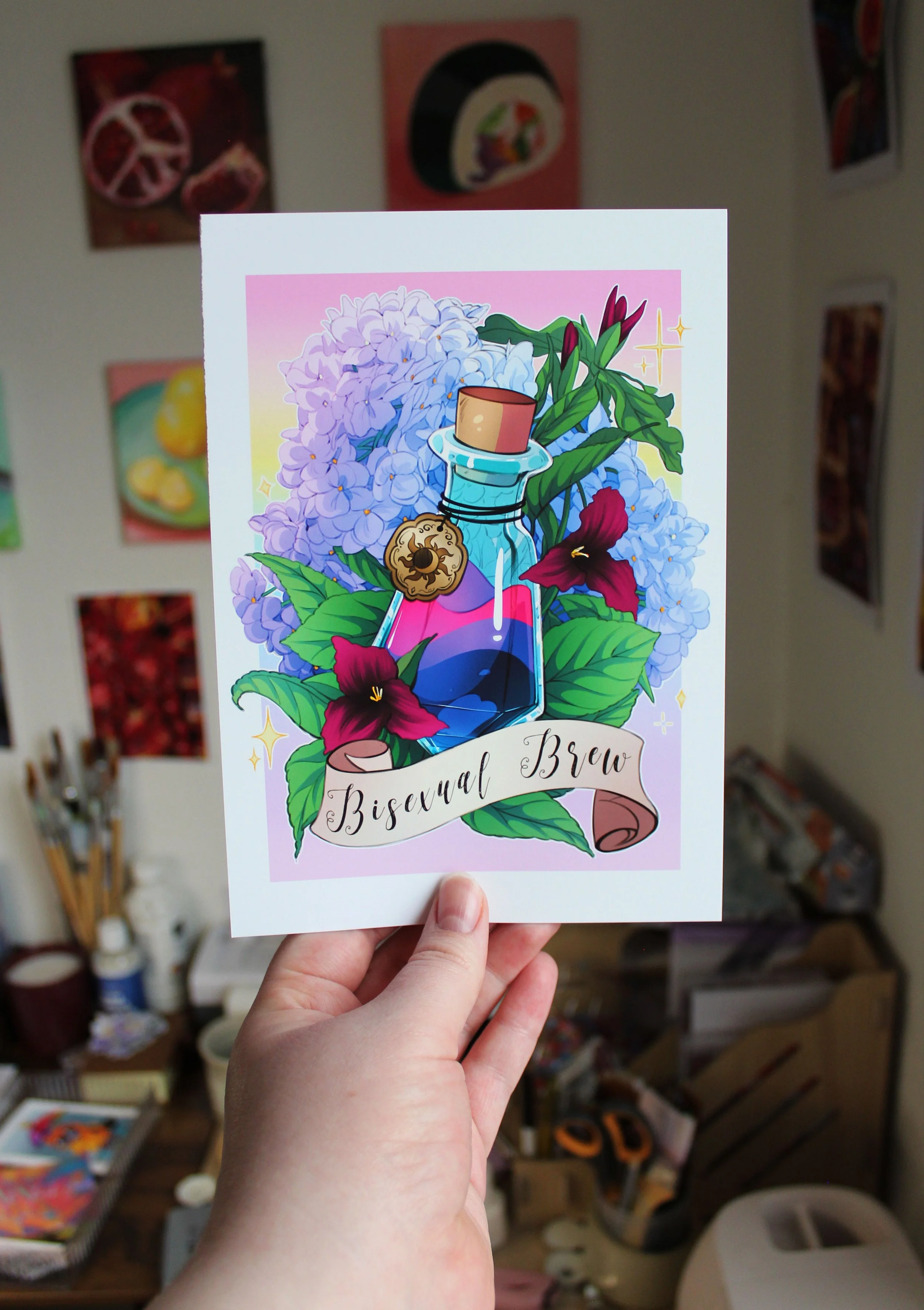 Pride Potion 🏳️‍🌈 | Bisexual Brew Matte Poster