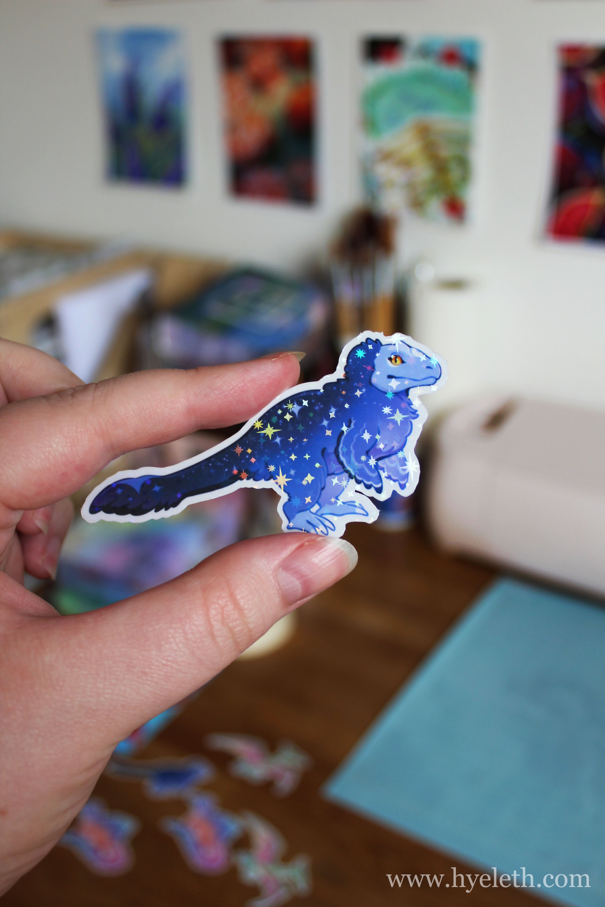 Vega the Yutirannus | Holographic Sticker