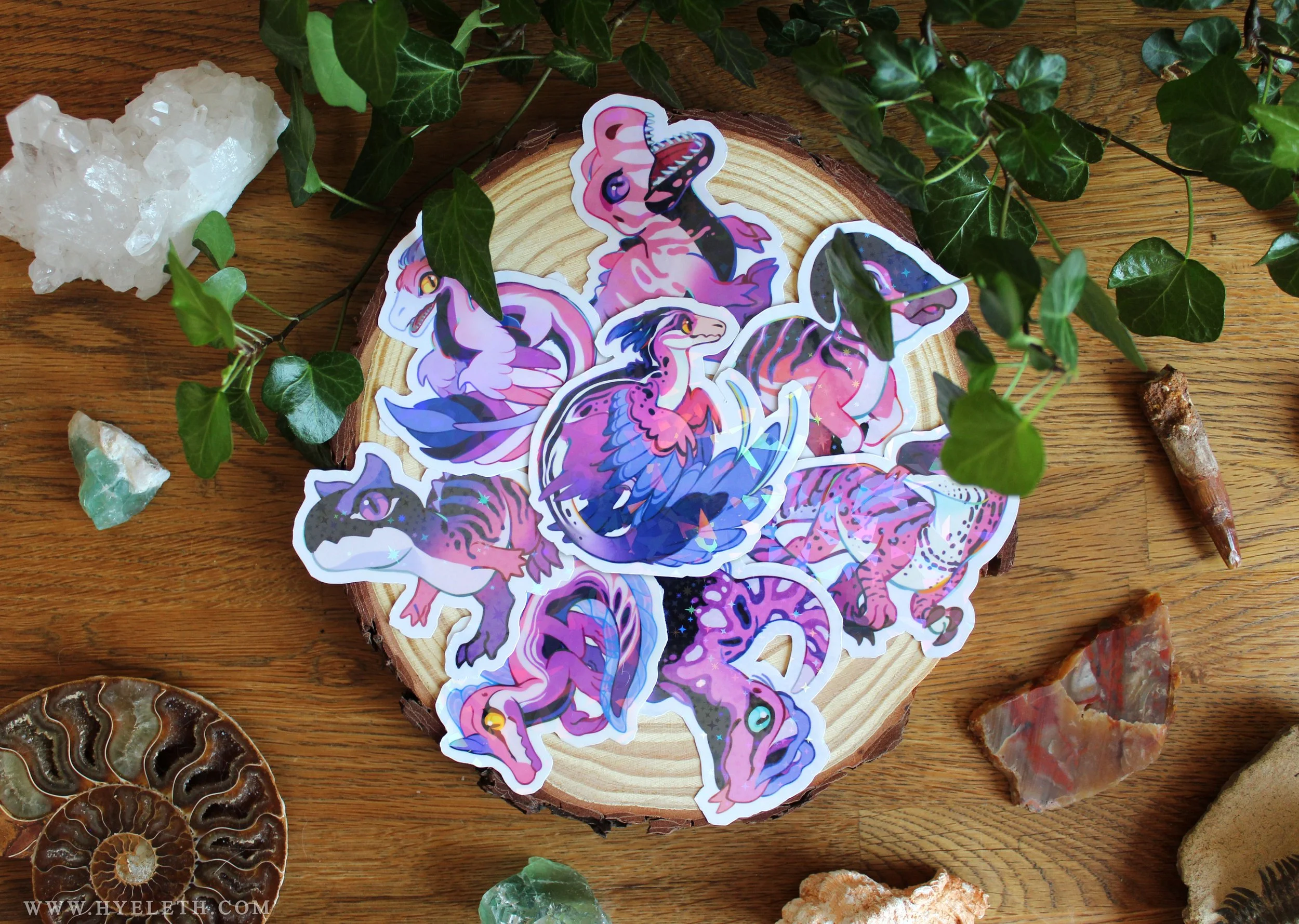 🏳️‍🌈Paleo Pride🏳️‍⚧️ Genderfluid Pack | Holographic Sticker Bundle