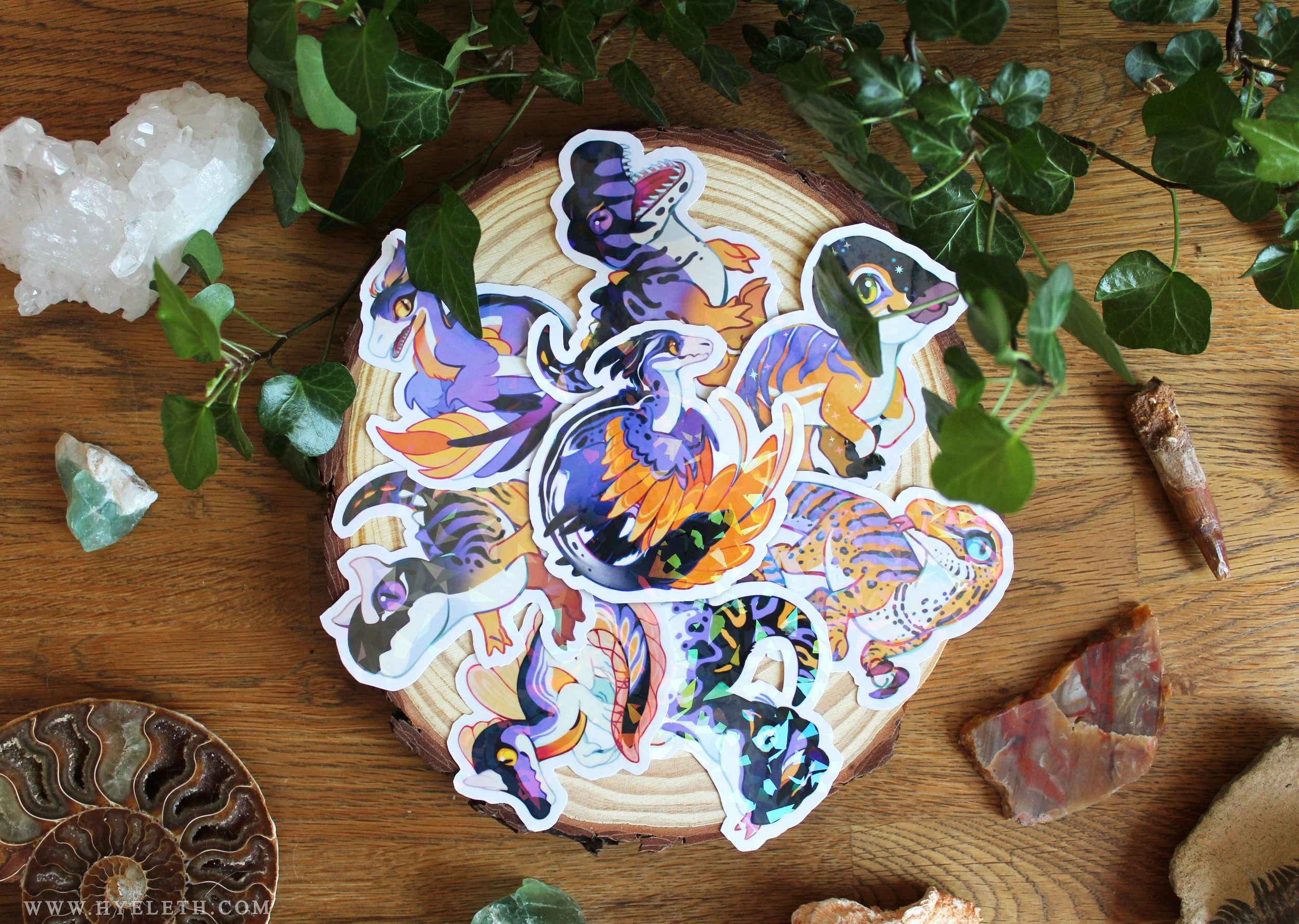 🏳️‍🌈Paleo Pride🏳️‍⚧️ Nonbinary Pack | Holographic Sticker Bundle