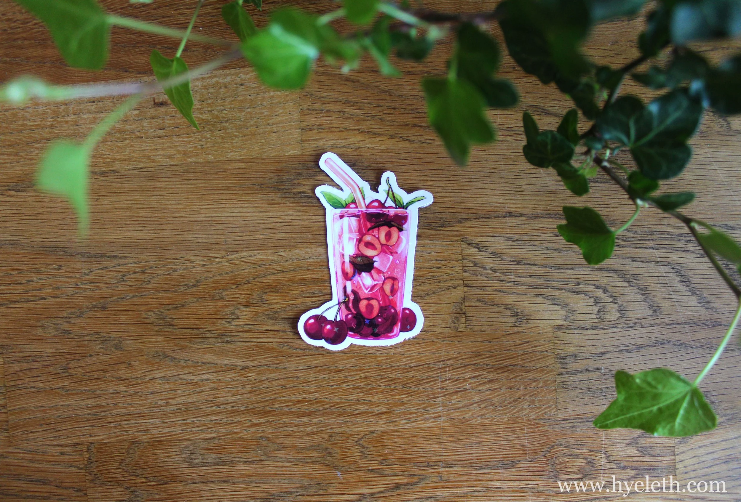 Cherry Soda | Holographic Sticker