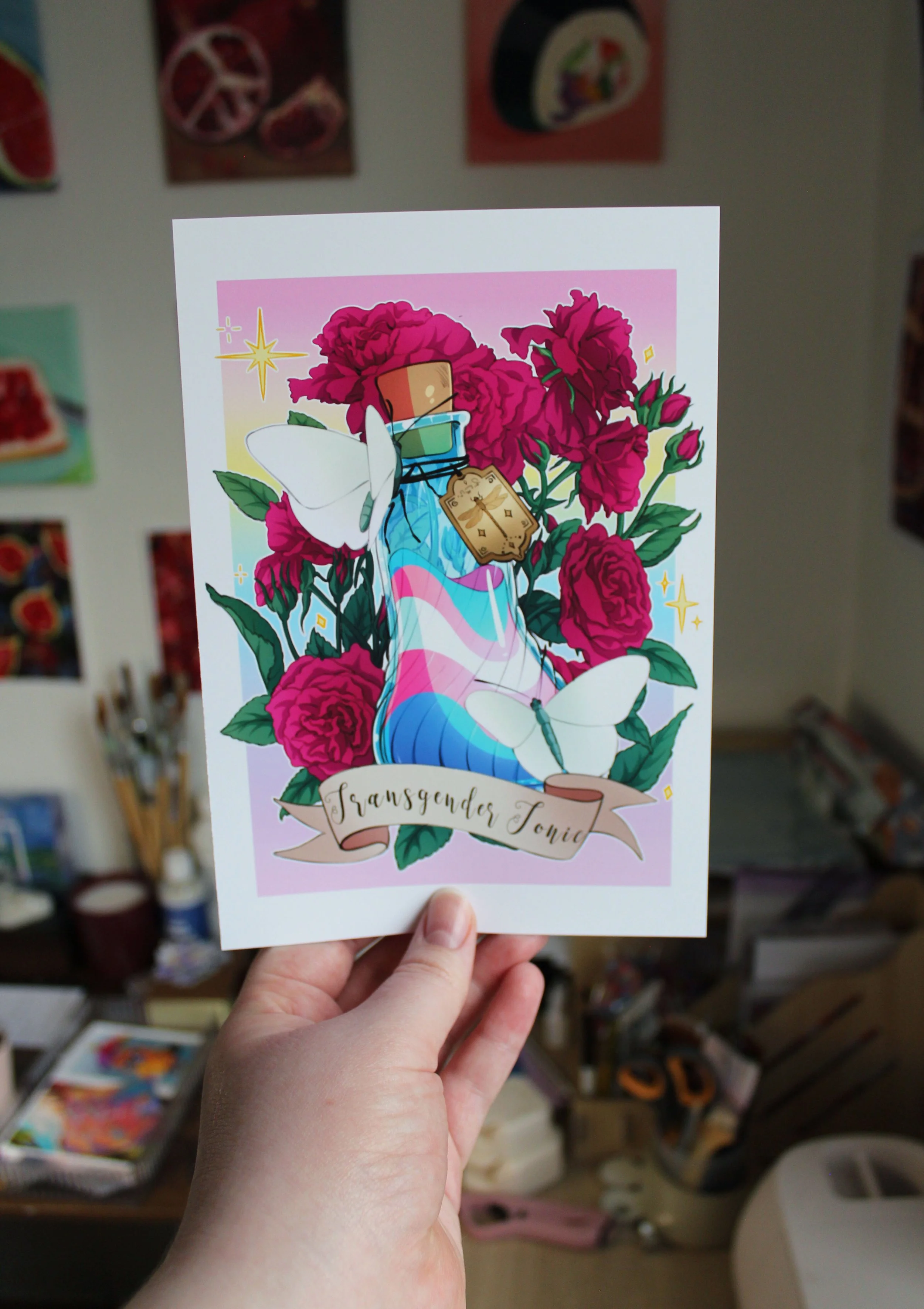 Pride Potion 🏳️‍⚧️| Transgender Tonic Matte Poster