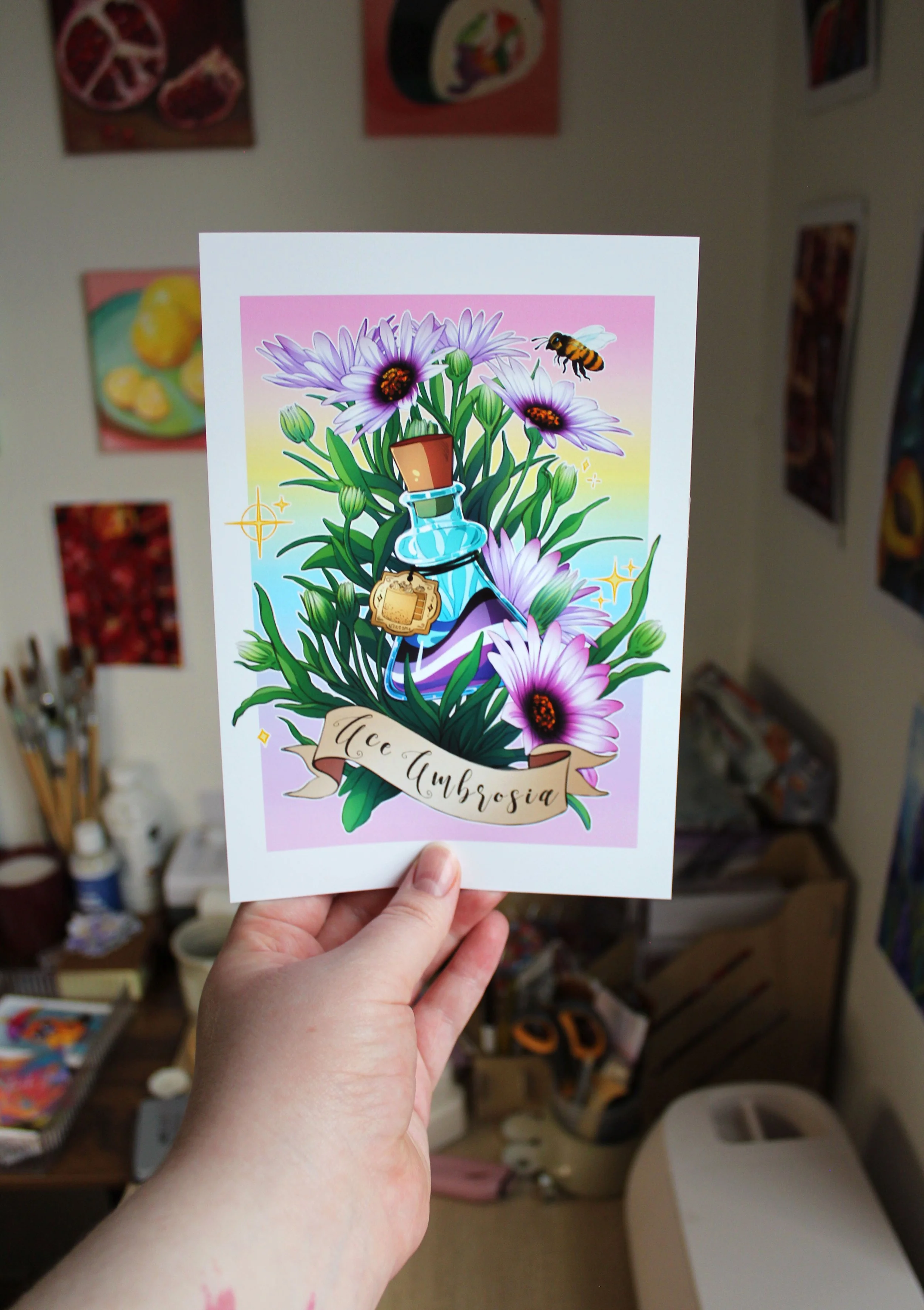 Pride Potion 🏳️‍🌈 | Ace Ambrosia Matte Poster