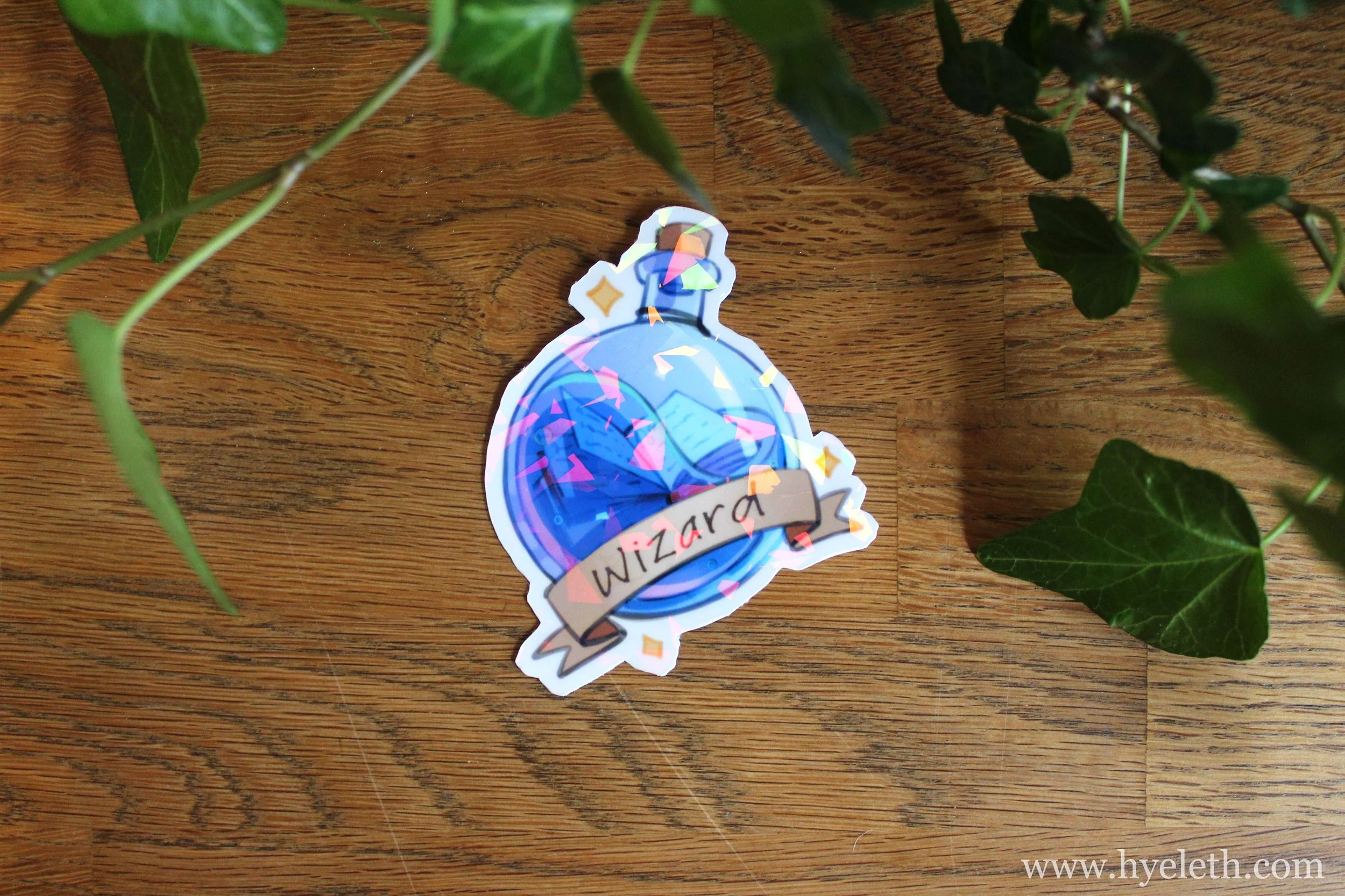 DnD Class Potion [Wizard] | Holographic Sticker