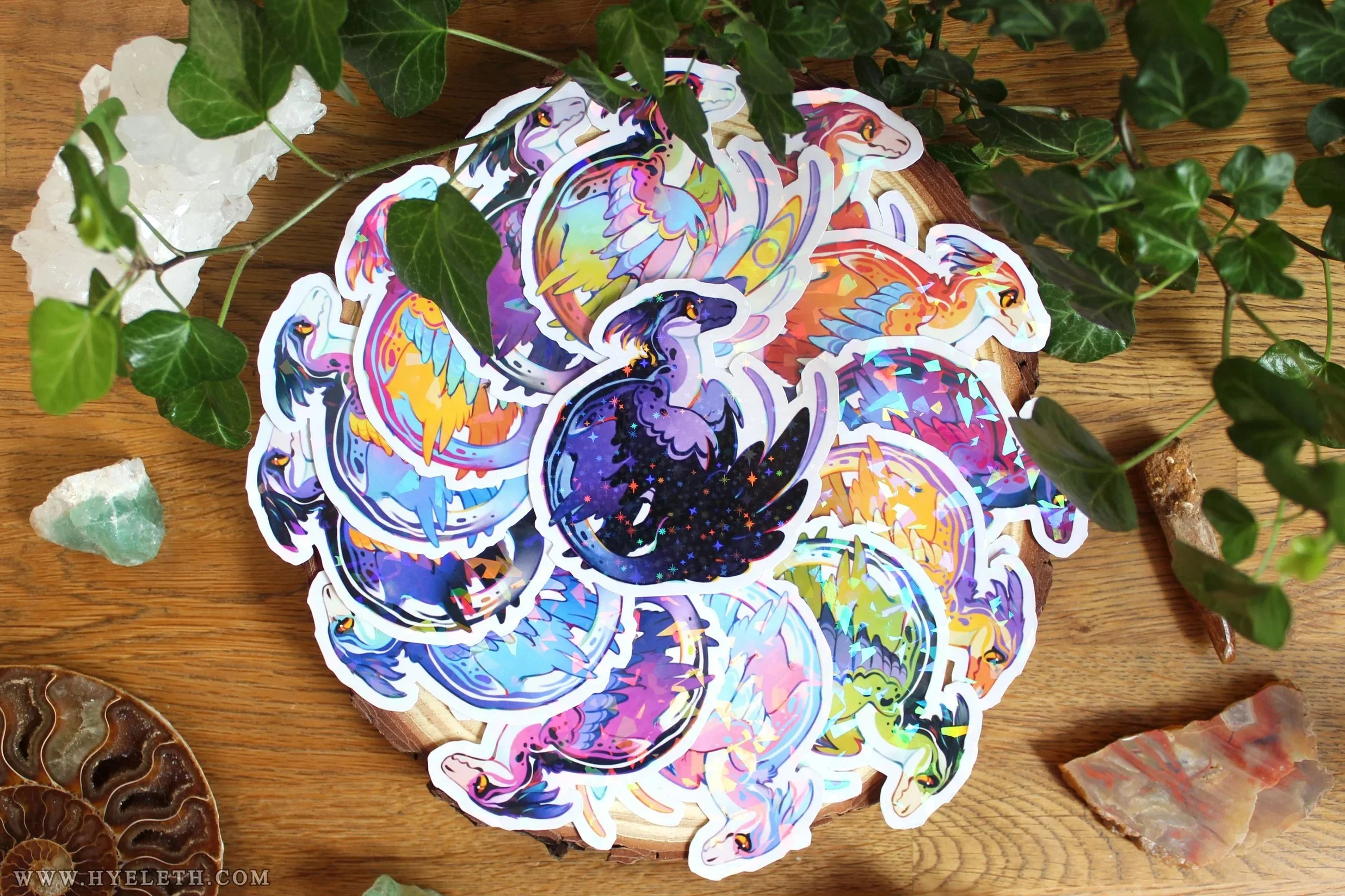 🏳️‍🌈Paleo Pride🏳️‍⚧️ Microraptor | Holographic Sticker