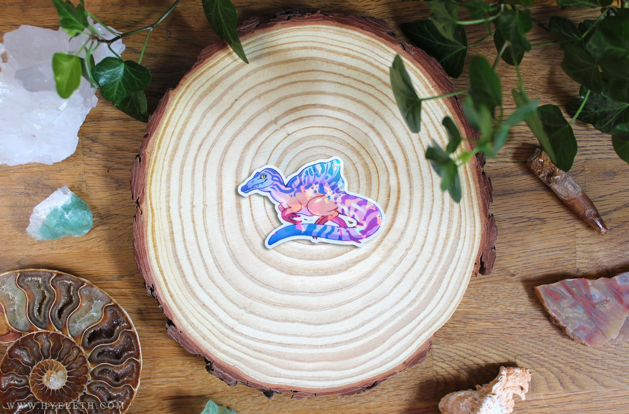 Jellybean the Spinosaurus | Holographic Sticker