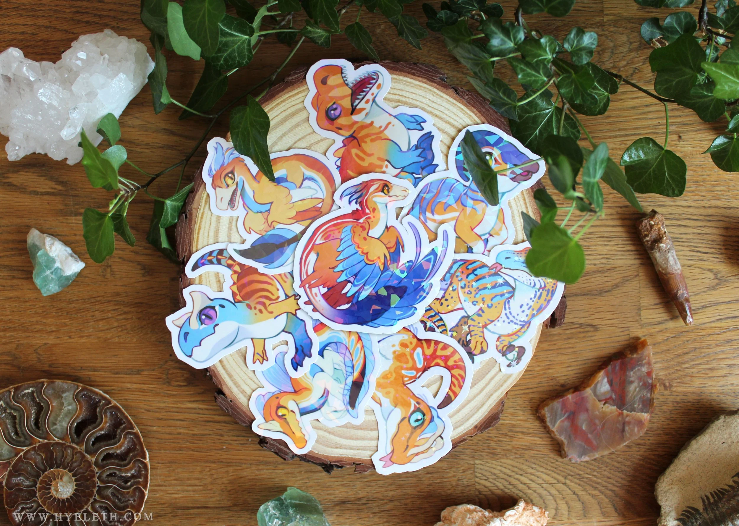 🏳️‍🌈Paleo Pride🏳️‍⚧️ AroAce Pack | Holographic Sticker Bundle