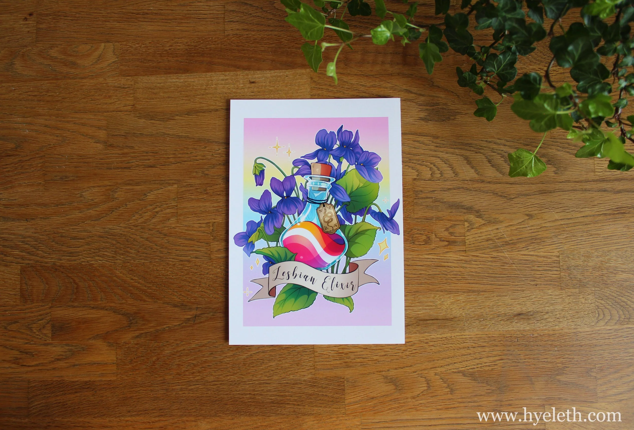Pride Potion 🏳️‍🌈 | Lesbian Elixir Matte Poster