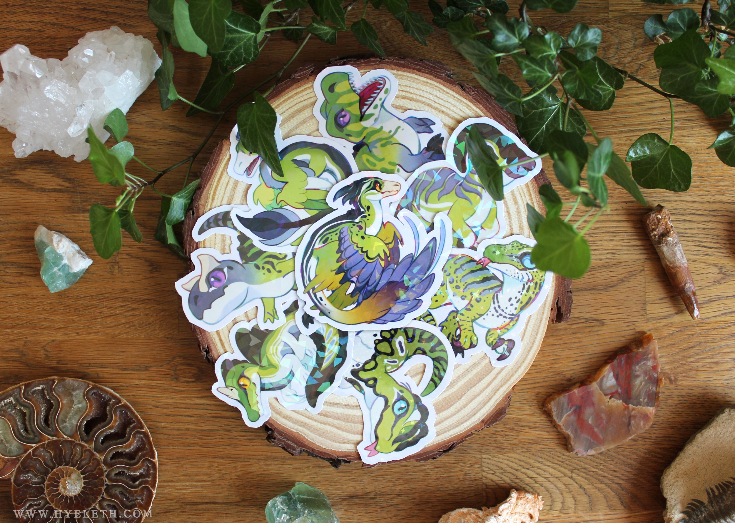 🏳️‍🌈Paleo Pride🏳️‍⚧️ Aromantic Pack | Holographic Sticker Bundle