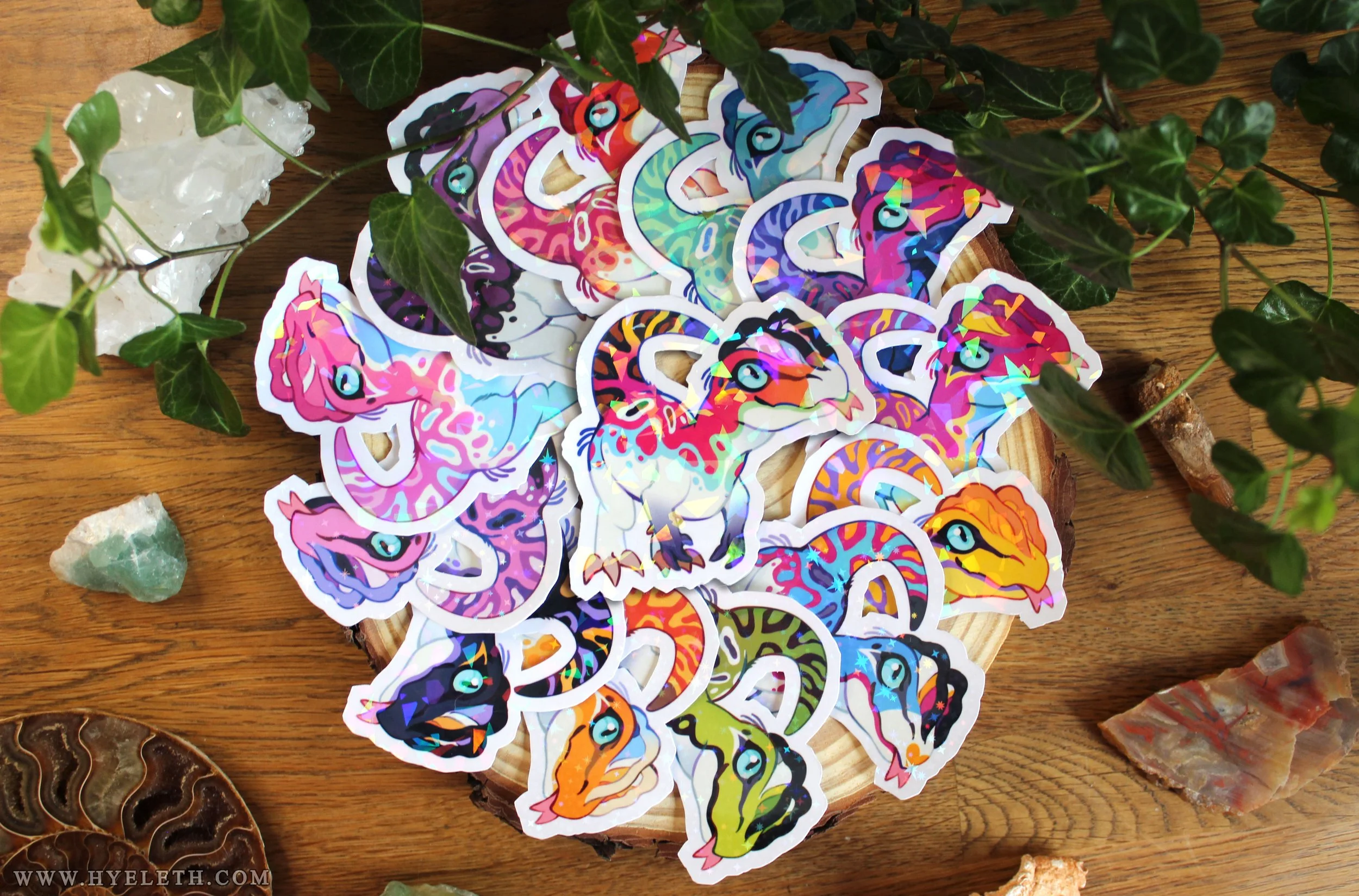 🏳️‍🌈Paleo Pride🏳️‍⚧️ Dilophosaurus | Holographic Sticker