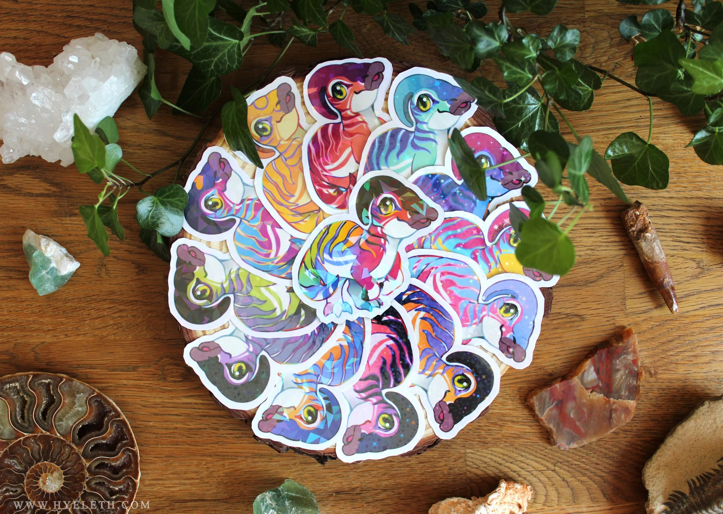 🏳️‍🌈Paleo Pride🏳️‍⚧️ Parasauralophus | Holographic Sticker