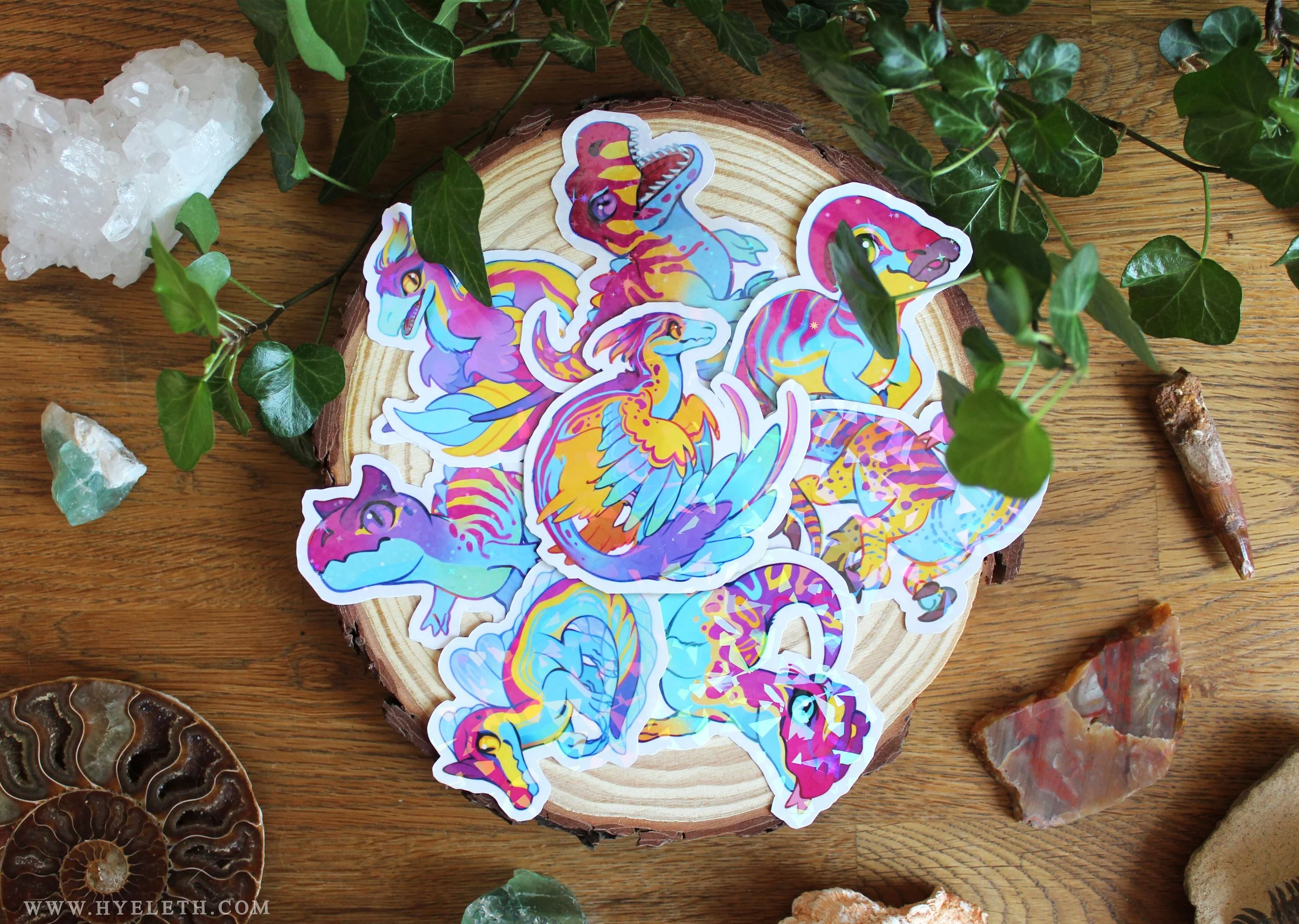 🏳️‍🌈Paleo Pride🏳️‍⚧️ Pansexual Pack | Holographic Sticker Bundle