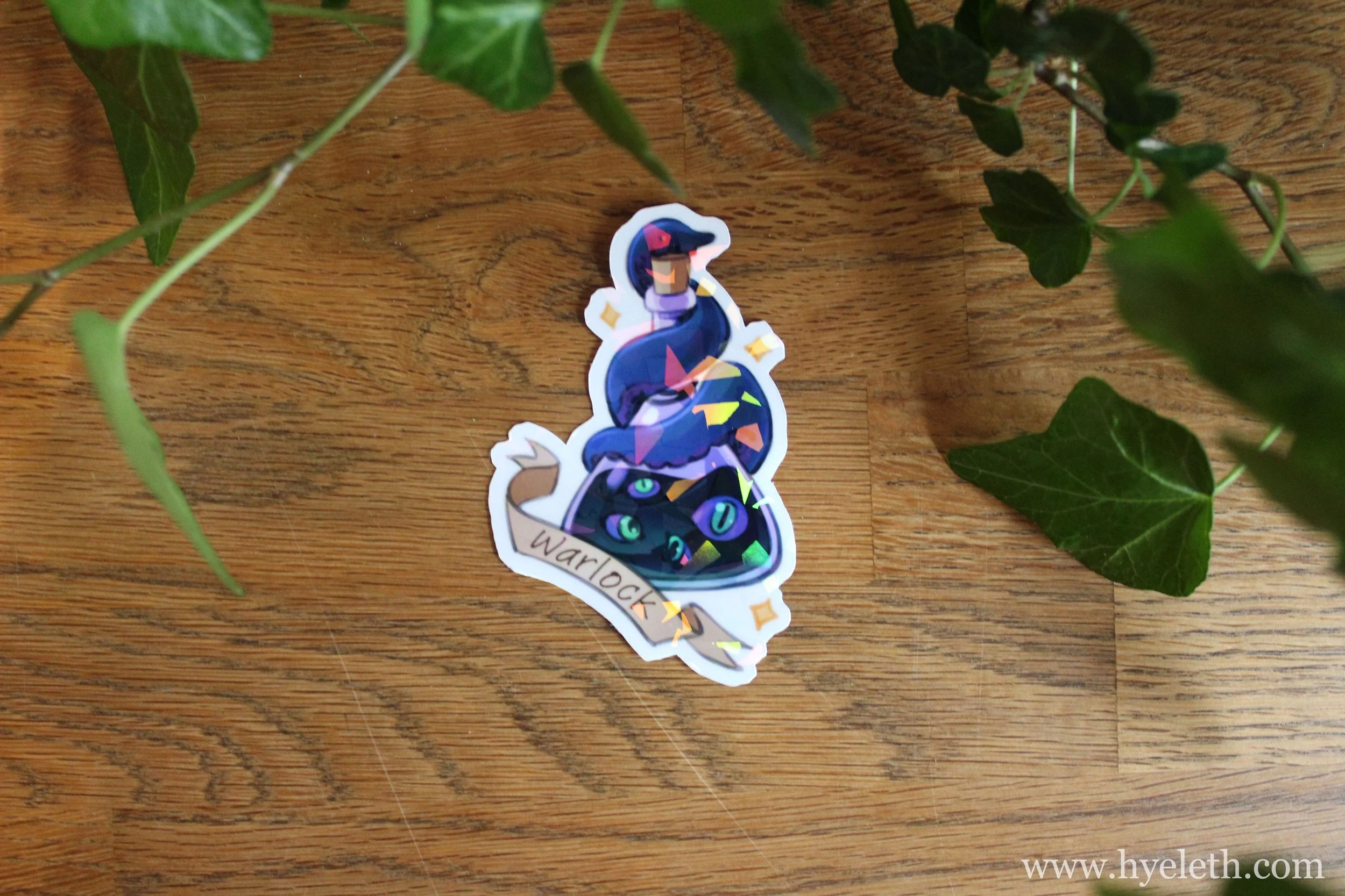 DnD Class Potion [Warlock] | Holographic Sticker