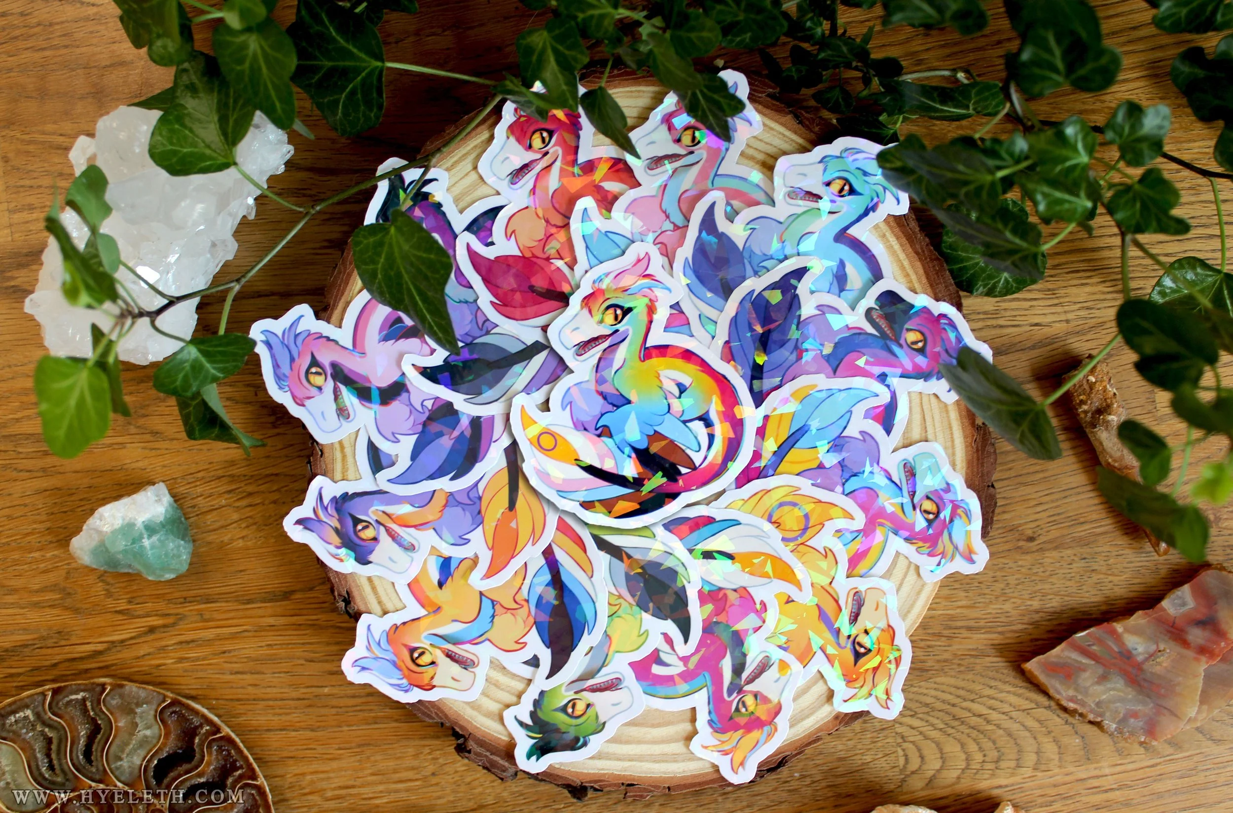 🏳️‍🌈Paleo Pride🏳️‍⚧️ Deinonychus | Holographic Sticker