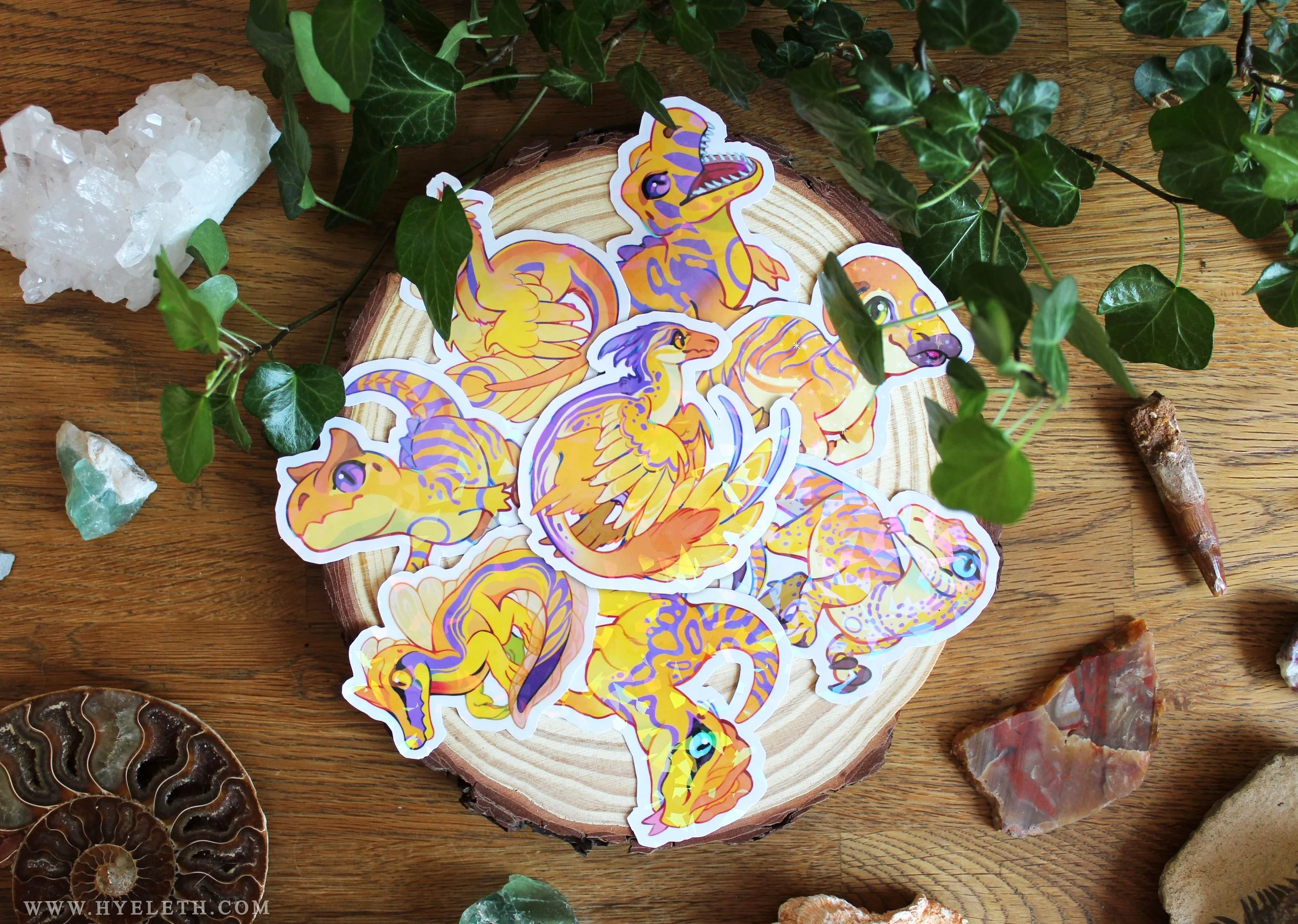 🏳️‍🌈Paleo Pride🏳️‍⚧️ Intersex Pack | Holographic Sticker Bundle