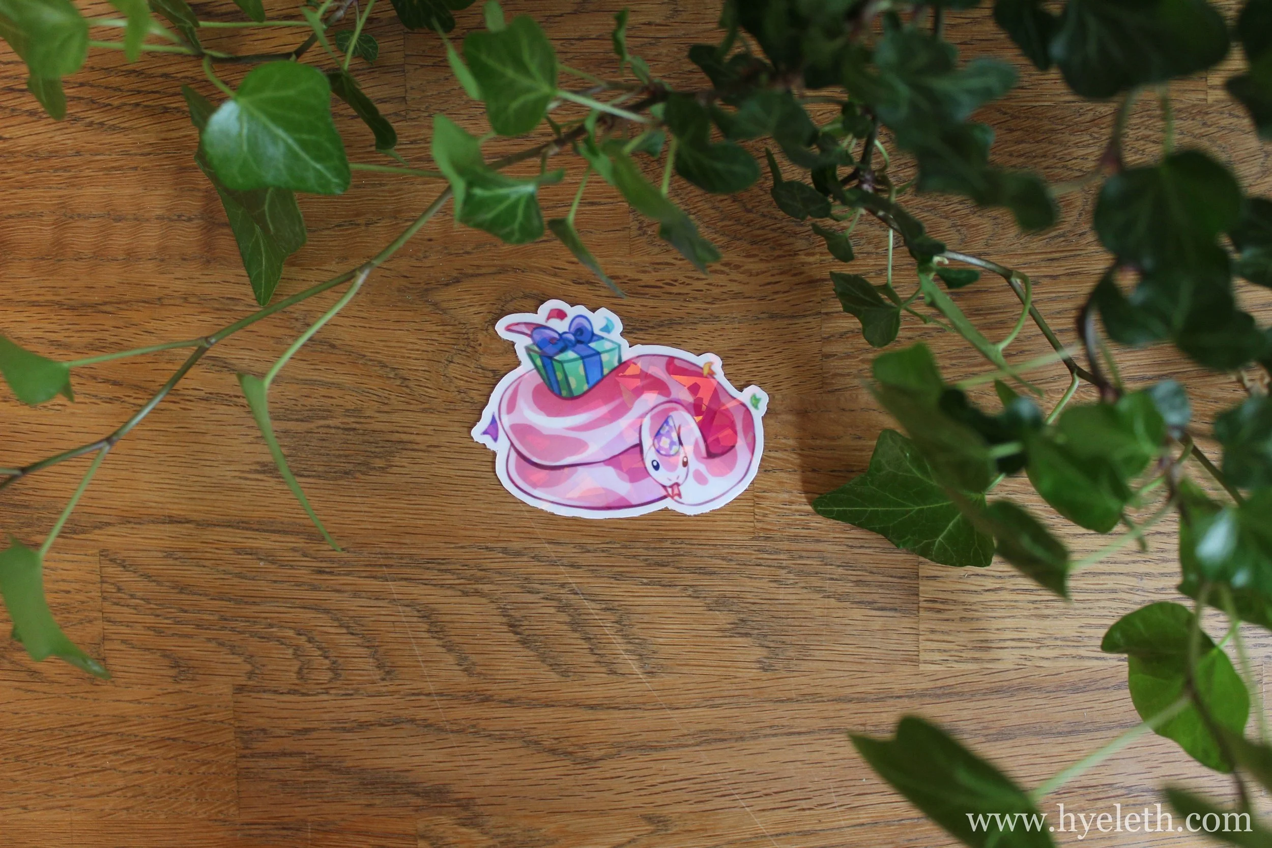 Strawberry Birthday Noodle | Holographic Sticker