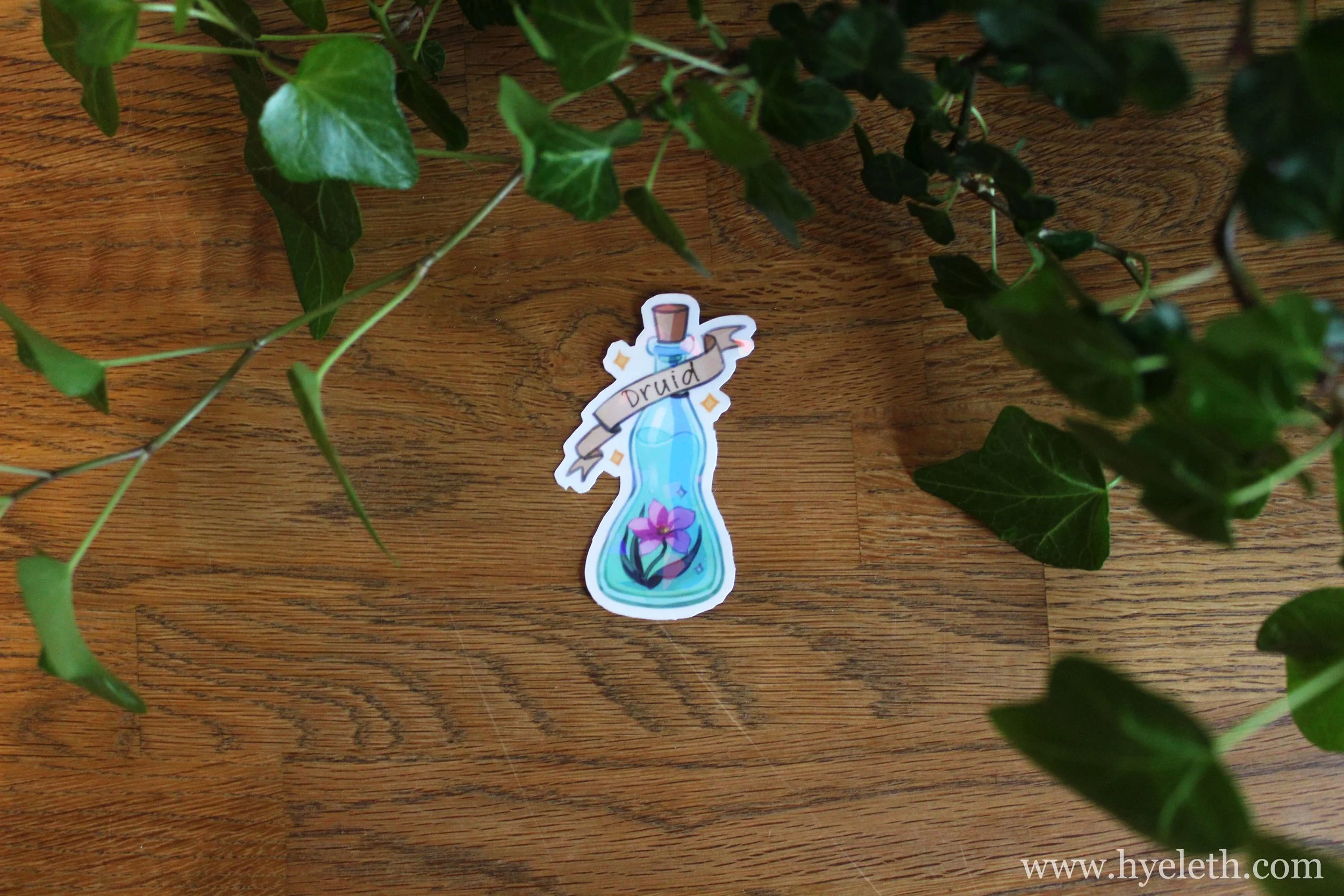 DnD Class Potion [Druid] | Holographic Sticker