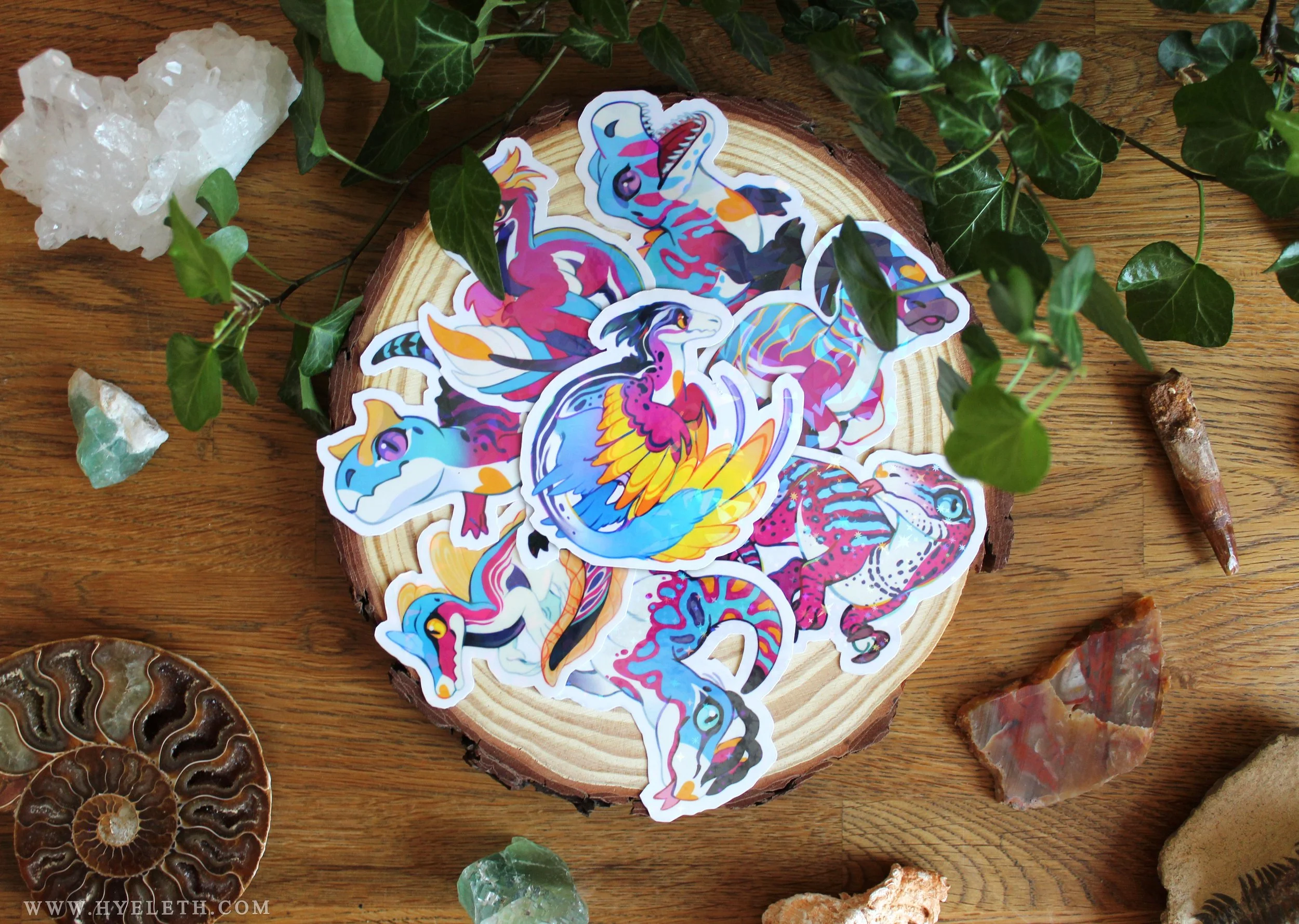🏳️‍🌈Paleo Pride🏳️‍⚧️ Polyamorous Pack | Holographic Sticker Bundle