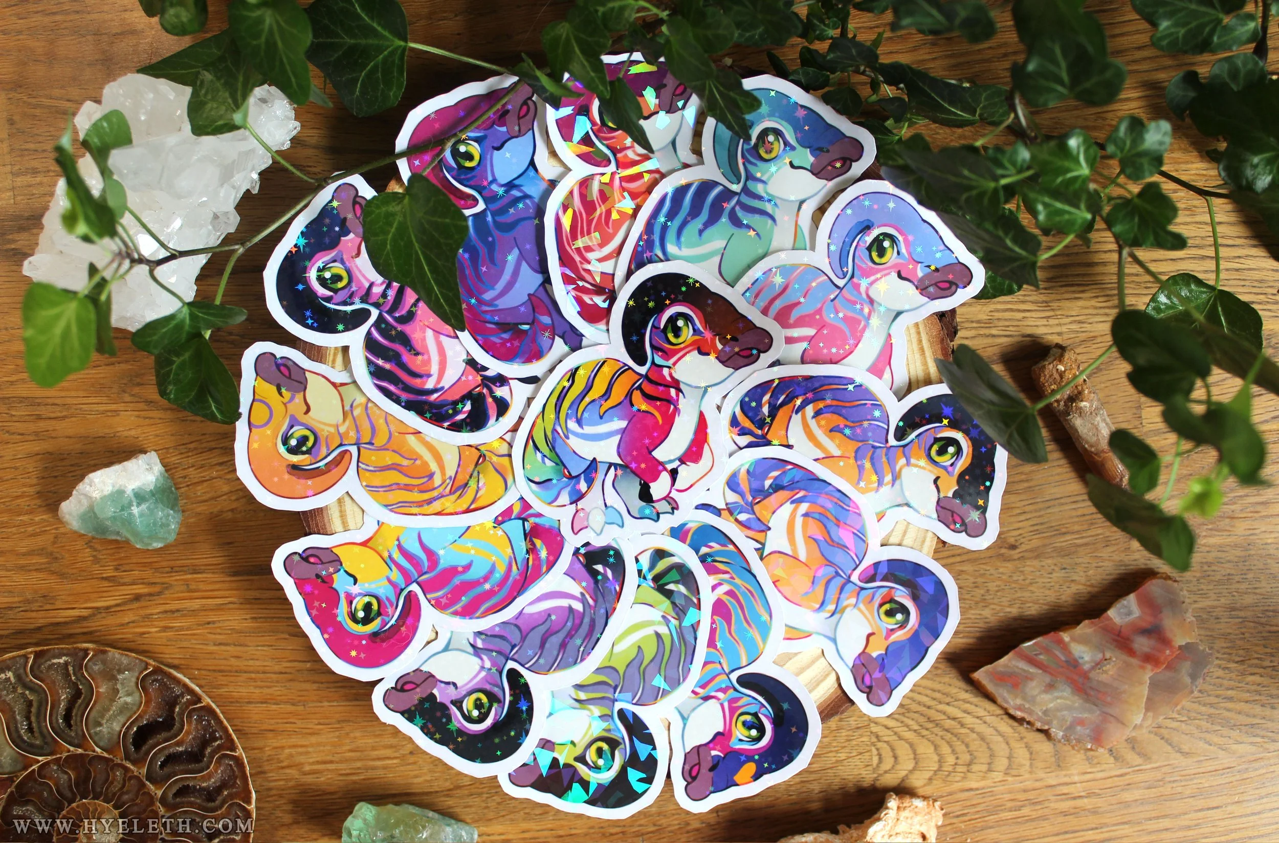 🏳️‍🌈Paleo Pride🏳️‍⚧️ Parasauralophus | Holographic Sticker