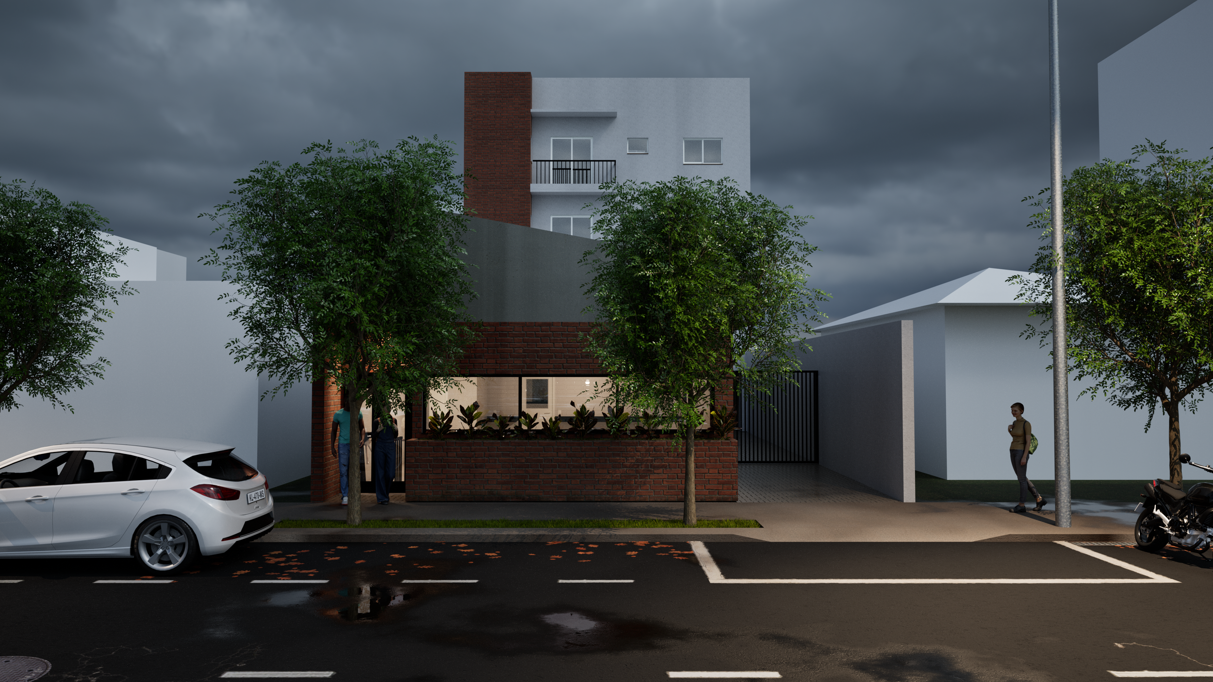 Projeto comercial executado pela Ikó com colaboraçãod a PAMArq. Projeto de arquitetura comercial em Uberaba, Minas Gerais.