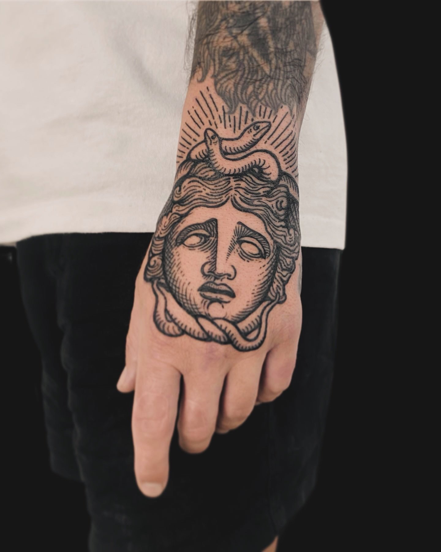 TAKIBG BOOKINGS 

DM or email for enquiry 
.
.
#etching#woodcuttattoo#engraving#london#linewrok