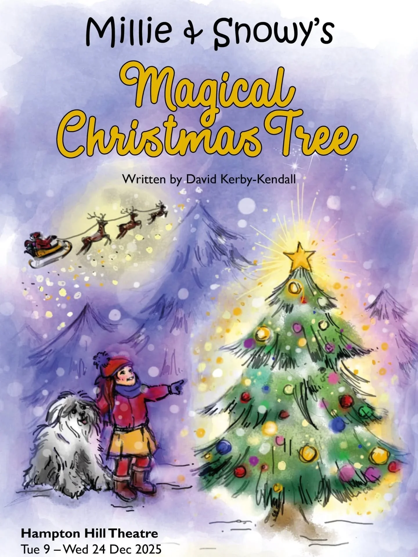 The sun is shining ☀️ but we are planning for Christmas already! Pleased to have been appointed to represent Millie &amp; Snowy's Magical Christmas Tree, running at @hhilltheatre later this year 🙂🎄 🎁 

#hamptonhillchristmasshow @stephenleslieprodu
