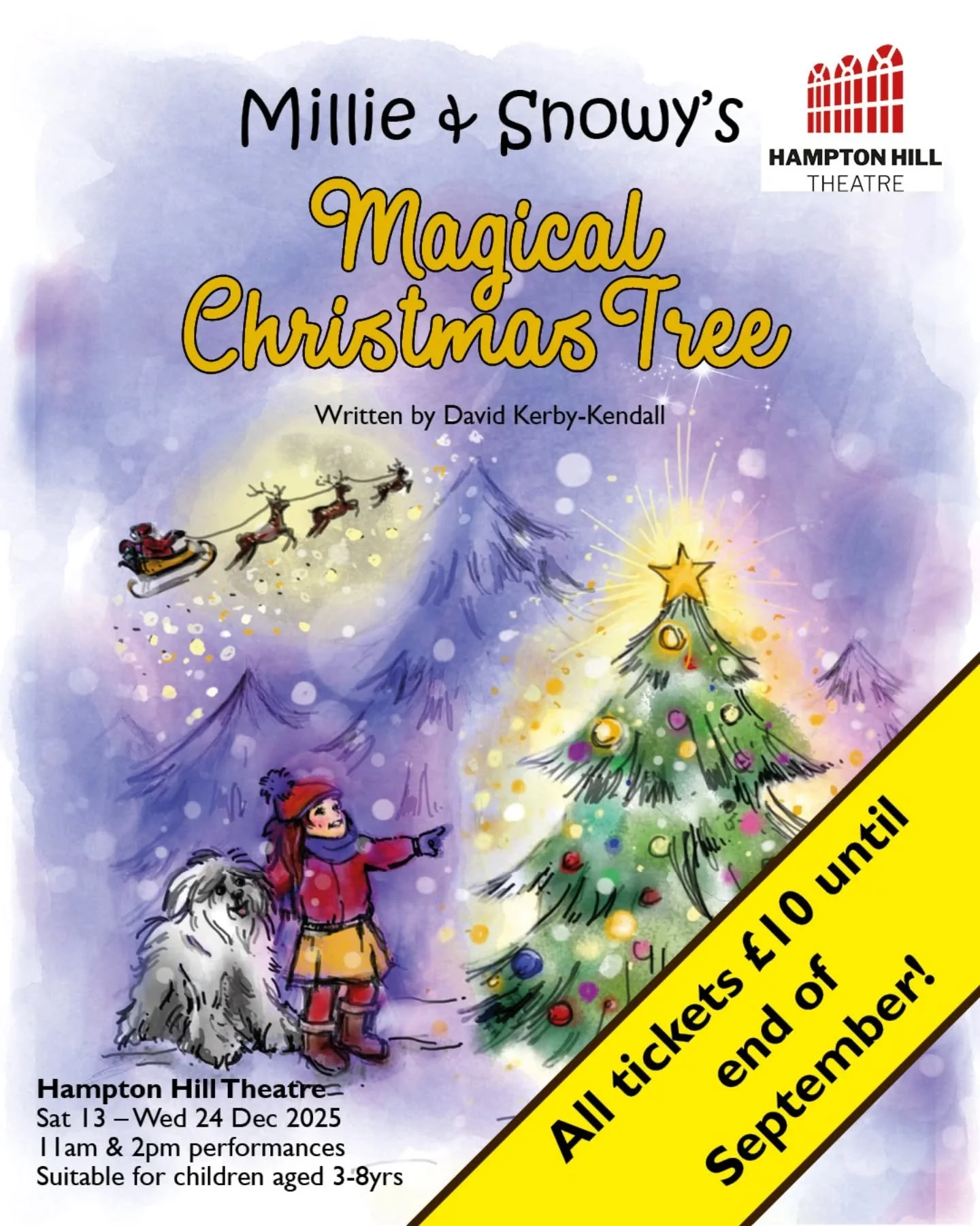 &pound;10 tickets until the end of September for #hamptonhillchristmasshow Millie &amp; Snowy's Magical Christmas Tree at @hhilltheatre. What are you waiting for?! 13th-24th December. 

#hamptonhill #hamptonhillmums #teddington #teddingtonmums #twick