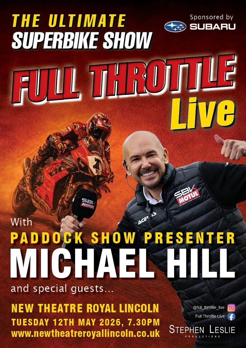 Thrilled to be representing Full Throttle Live: The Ultimate Superbike Show with Paddock Show presenter Michael Hill and special guests at New Theatre Royal Lincoln. Tickets available from newtheatreroyallincoln for Tuesday 12th May. 

PR &amp; Graph