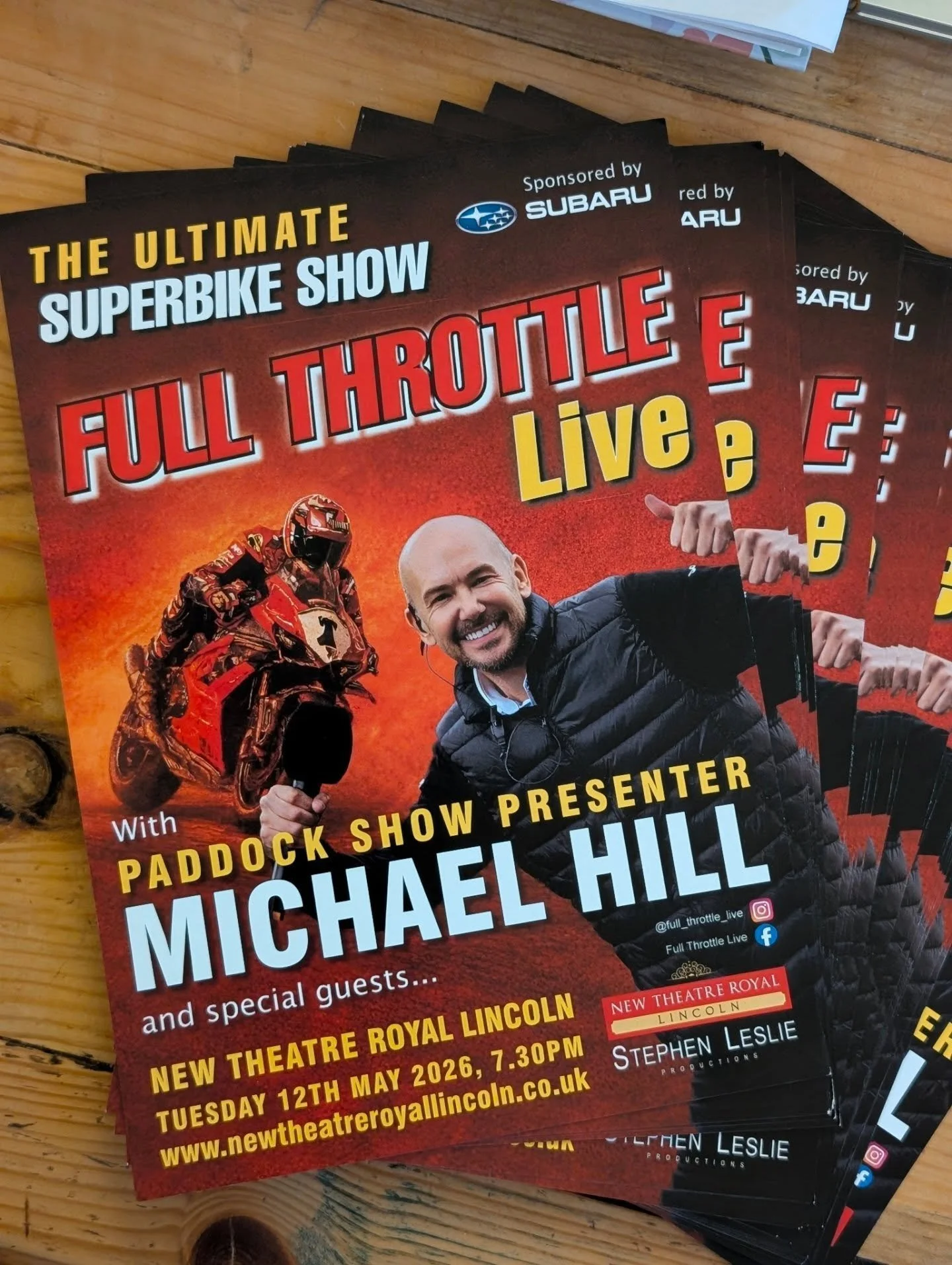 Full Throttle Live flyers, by @lucynixonpr