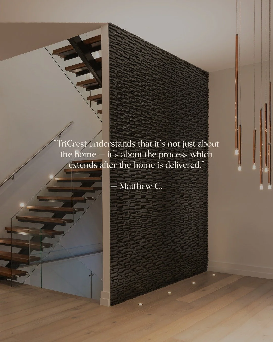 We believe a custom home isn&rsquo;t the finish line... it&rsquo;s the beginning. The experience, the communication, and the follow-through matter just as much as the final result.

Grateful for clients who recognize the care that continues well beyo