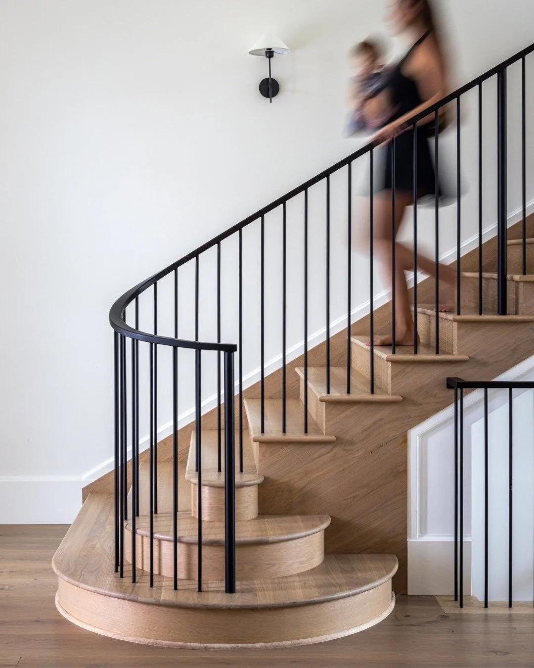 It&rsquo;s often the quiet details that define a space. 
At our Holyrood project, a curved staircase introduces movement and softness, creating a graceful transition between levels and serving as a defining architectural feature.
A detail that sets t