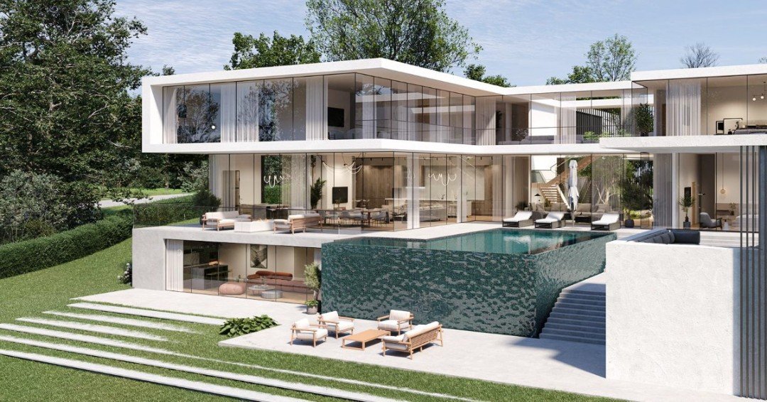 The Spring Hill Residence - McLean, VA
.
Expansive glazing draws the outdoors in, while a refined facade palette anchors the architecture within its natural surroundings. The result is a quiet balance - structure and softness, openness and intention 