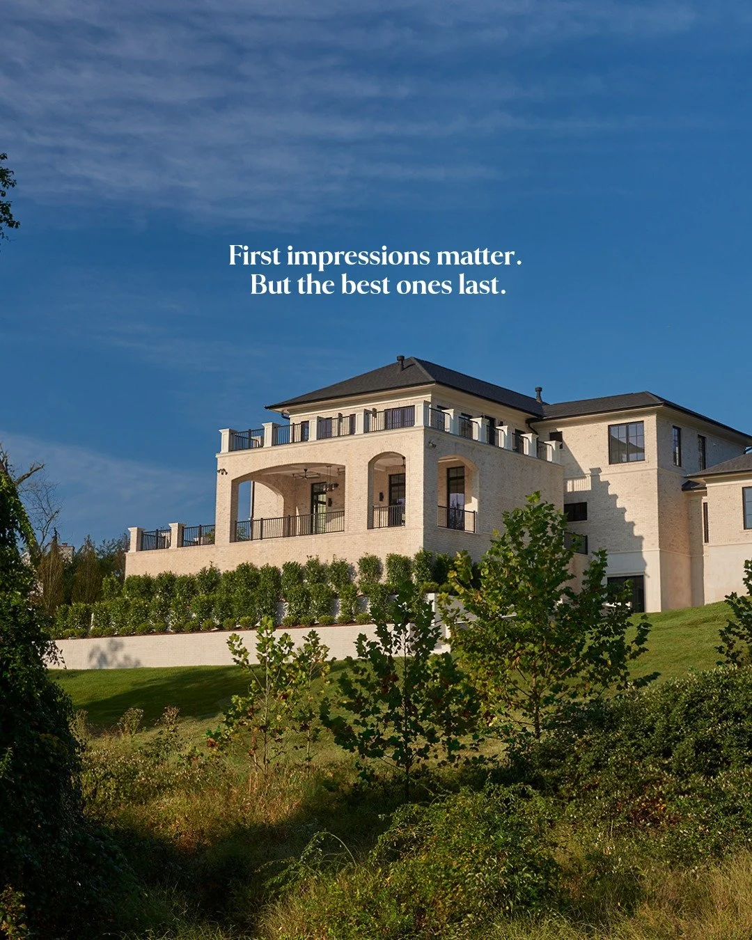 The exterior sets the tone for everything that follows.

Before you step inside, before you notice the details within...it&rsquo;s the architecture, the materials, and the way the home sits on the lot that creates that first feeling.

And when it&rsq