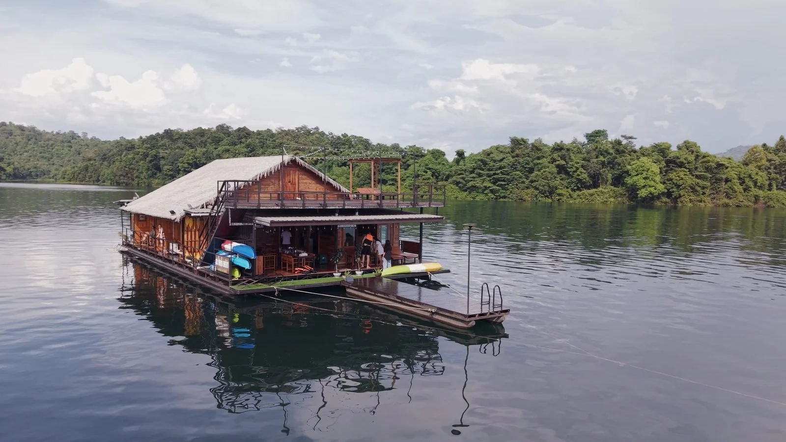 Thaïlande maison flottante