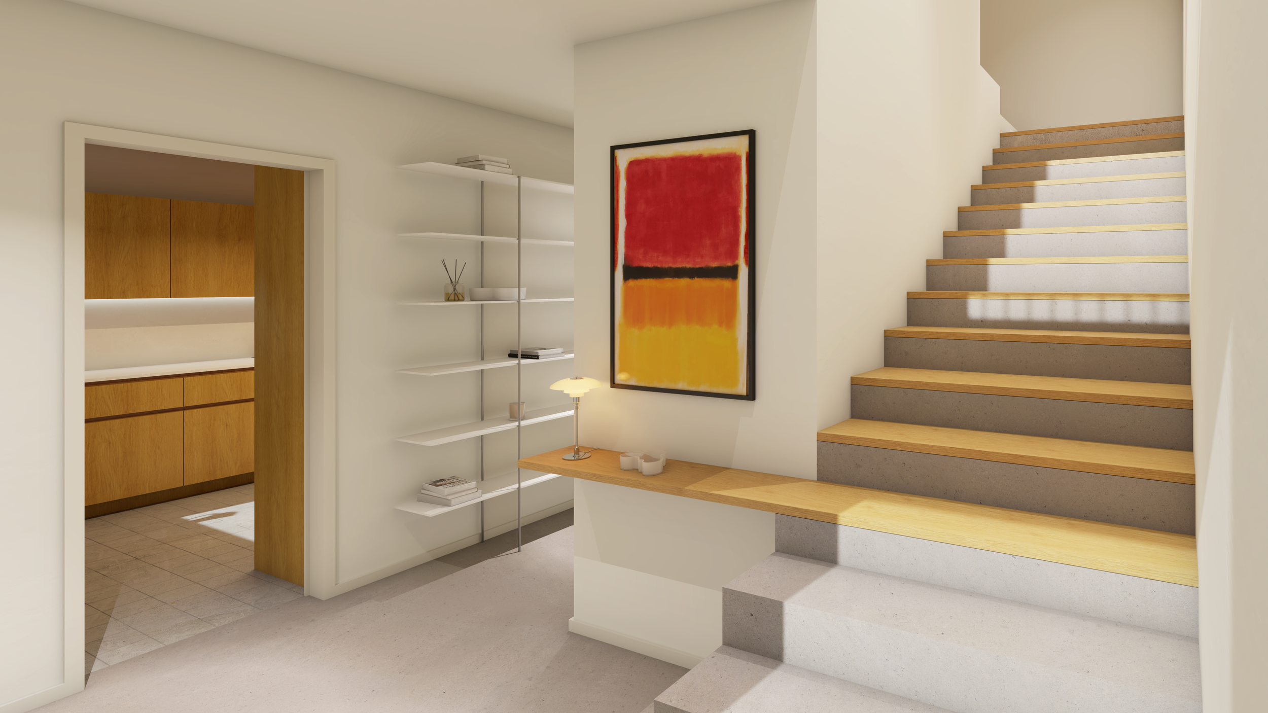 Projeto, arquitetura, execução, obras, construção, reabilitação, remodelação, apartamento, carpintaria, armário, estante, madeira, microcimento, azulejo, revestimento, acabamento, cozinha, sala, quarto