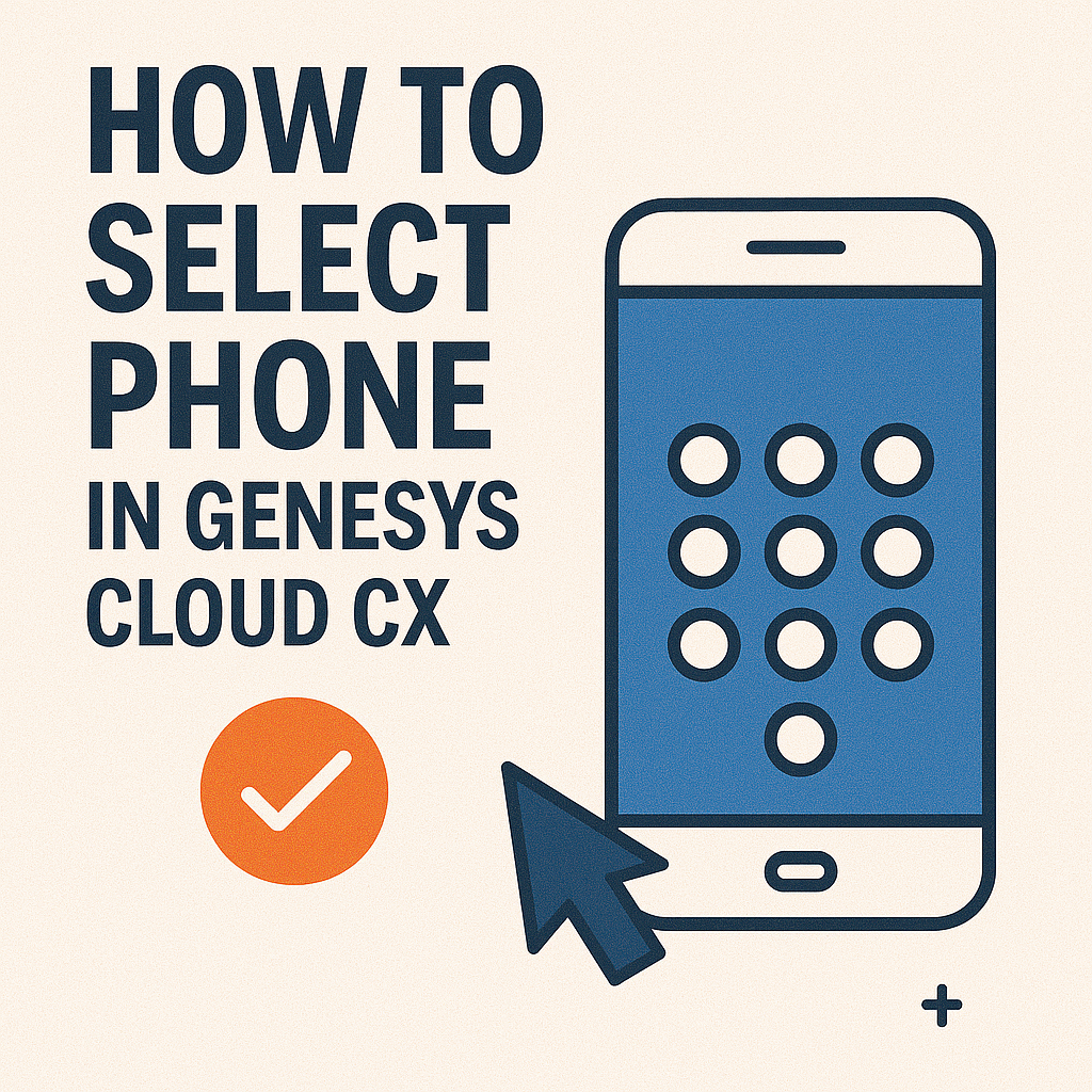How to Select Phone in Genesys Cloud CX
