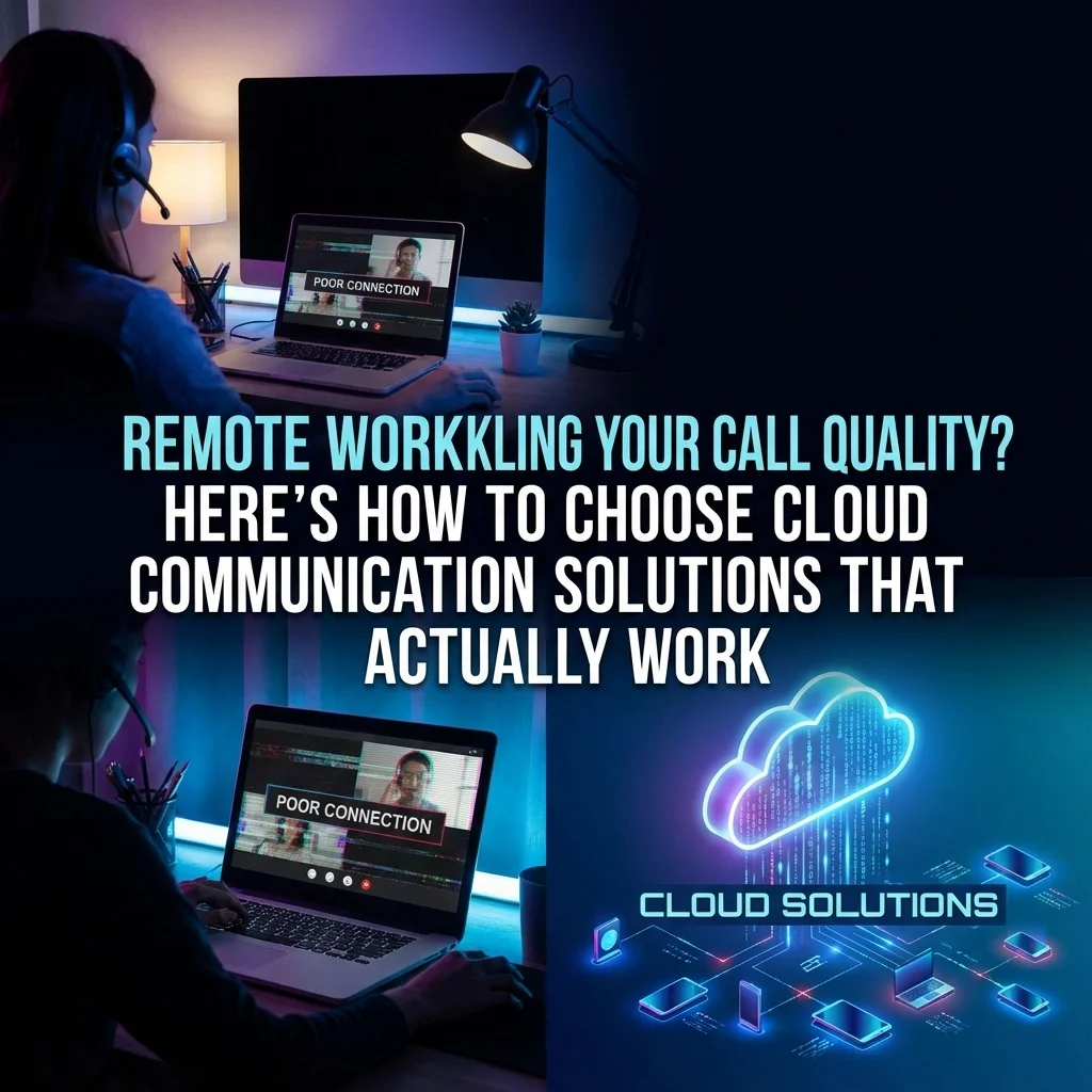 Remote Work Killing Your Call Quality? Here’s How to Choose Cloud Communication Solutions That Actually Work