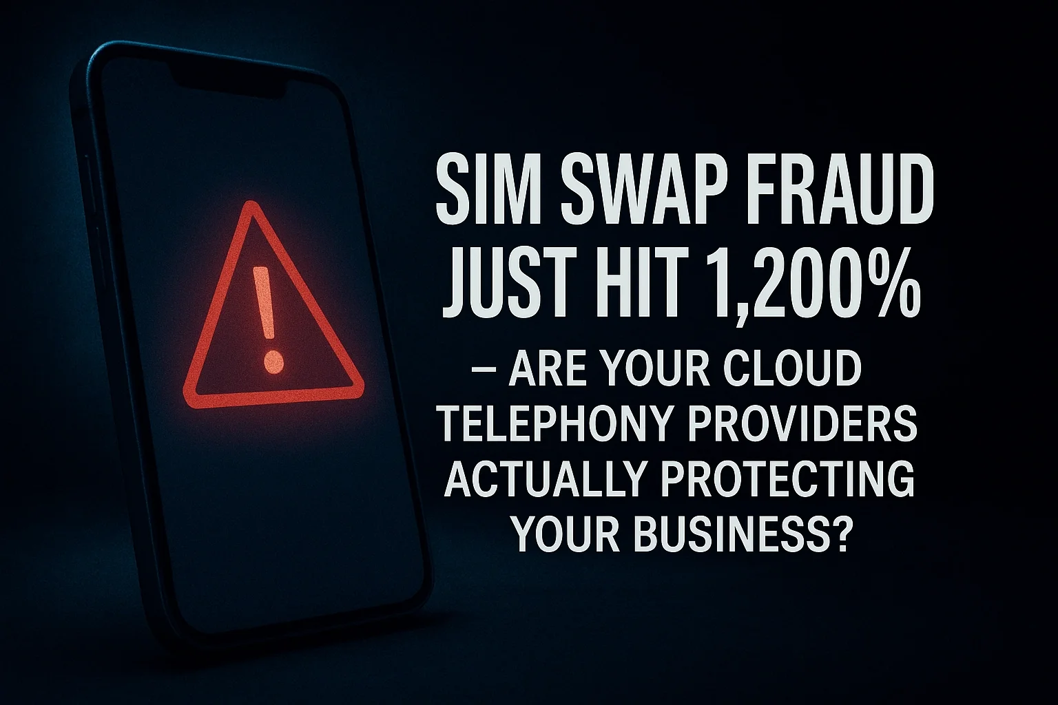 SIM Swap Fraud Just Hit 1,200% – Are Your Cloud Telephony Providers Actually Protecting Your Business?
