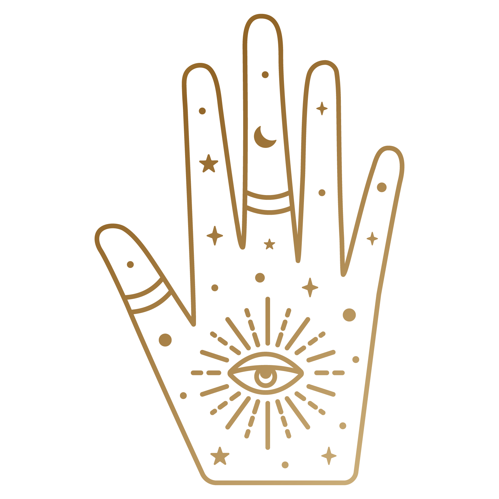 A stack of five cardboard boxes, all closed and sealed, arranged in a vertical line.