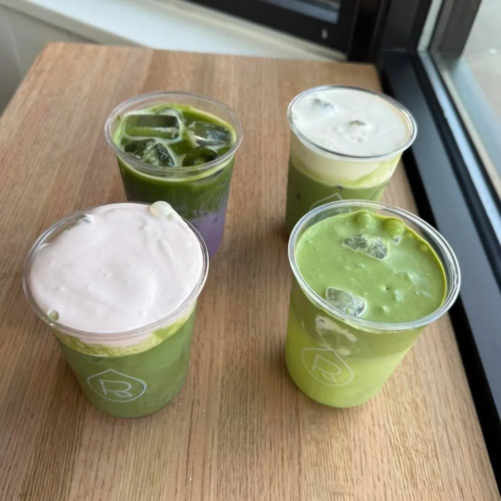 Meet Your New Summer Matcha Obsession ✨

The perfect combination of calm energy, antioxidants, and a little summer magic.

🍓 Strawberry Cream Matcha
House strawberry puree over ceremonial matcha. Add strawberry cream top. 

💜 Lavender Haze Matcha
C